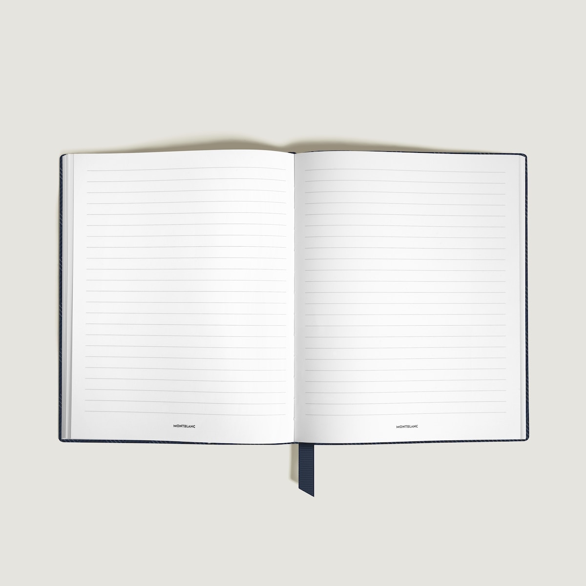 Cuaderno Montblanc de piel azul Azul-2