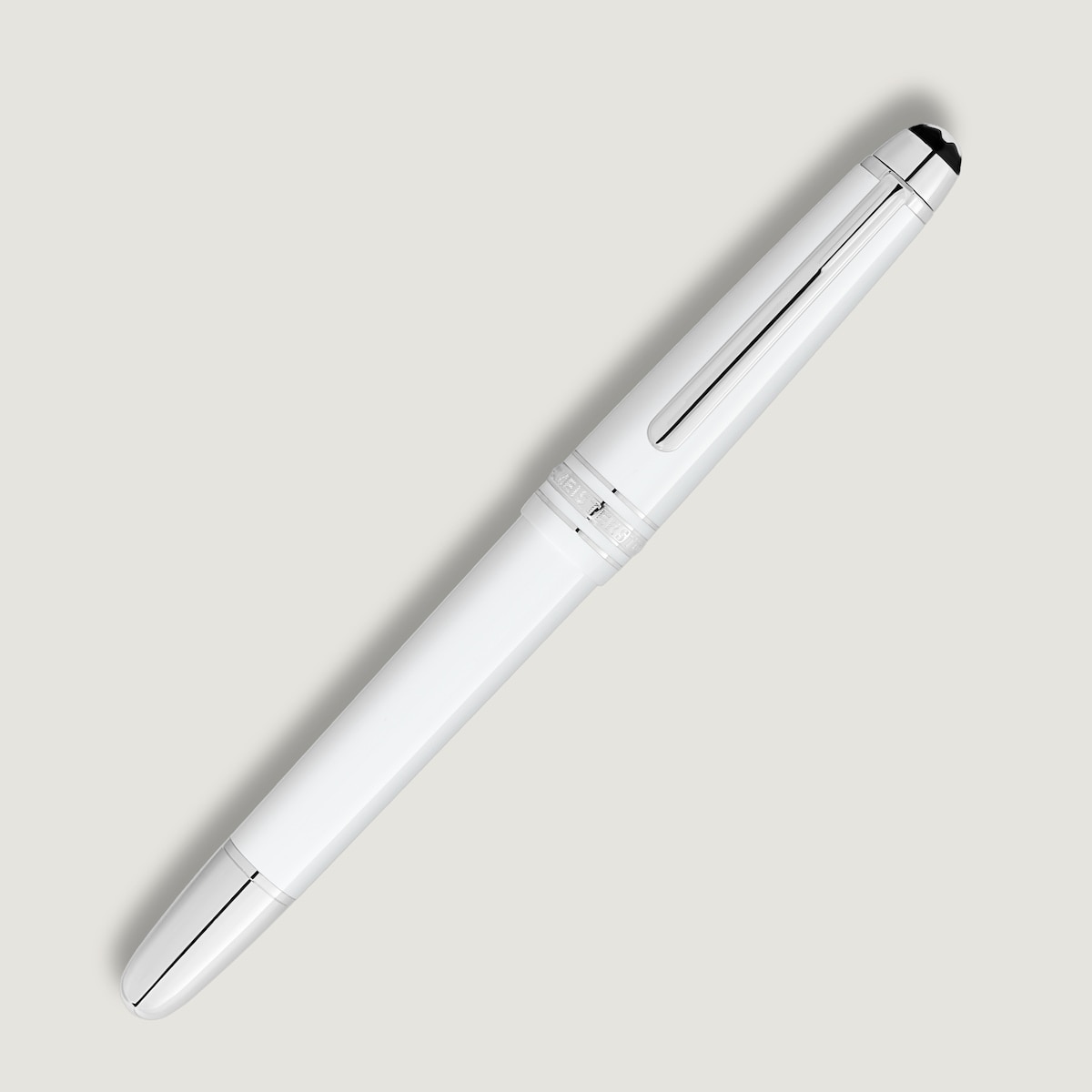 Pluma Estilográfica Montblanc color blanco (M) Blanco-3