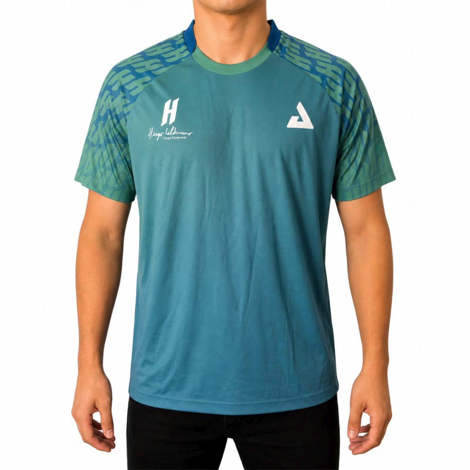 Joola Camiseta de tenis de mesa de hombre HUGO CALDERANO MONOGRAM Azul