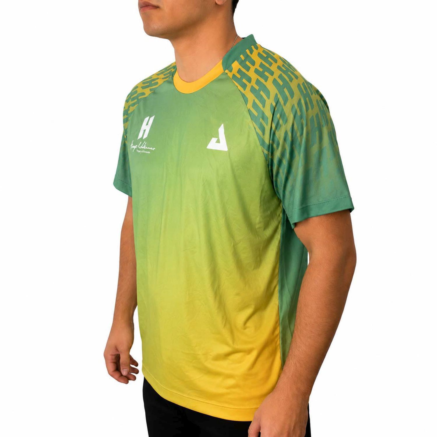 Imagen 3 de Camiseta de tenis de mesa de hombre HUGO CALDERANO MONOGRAM Joola - Amarillo Amarillo