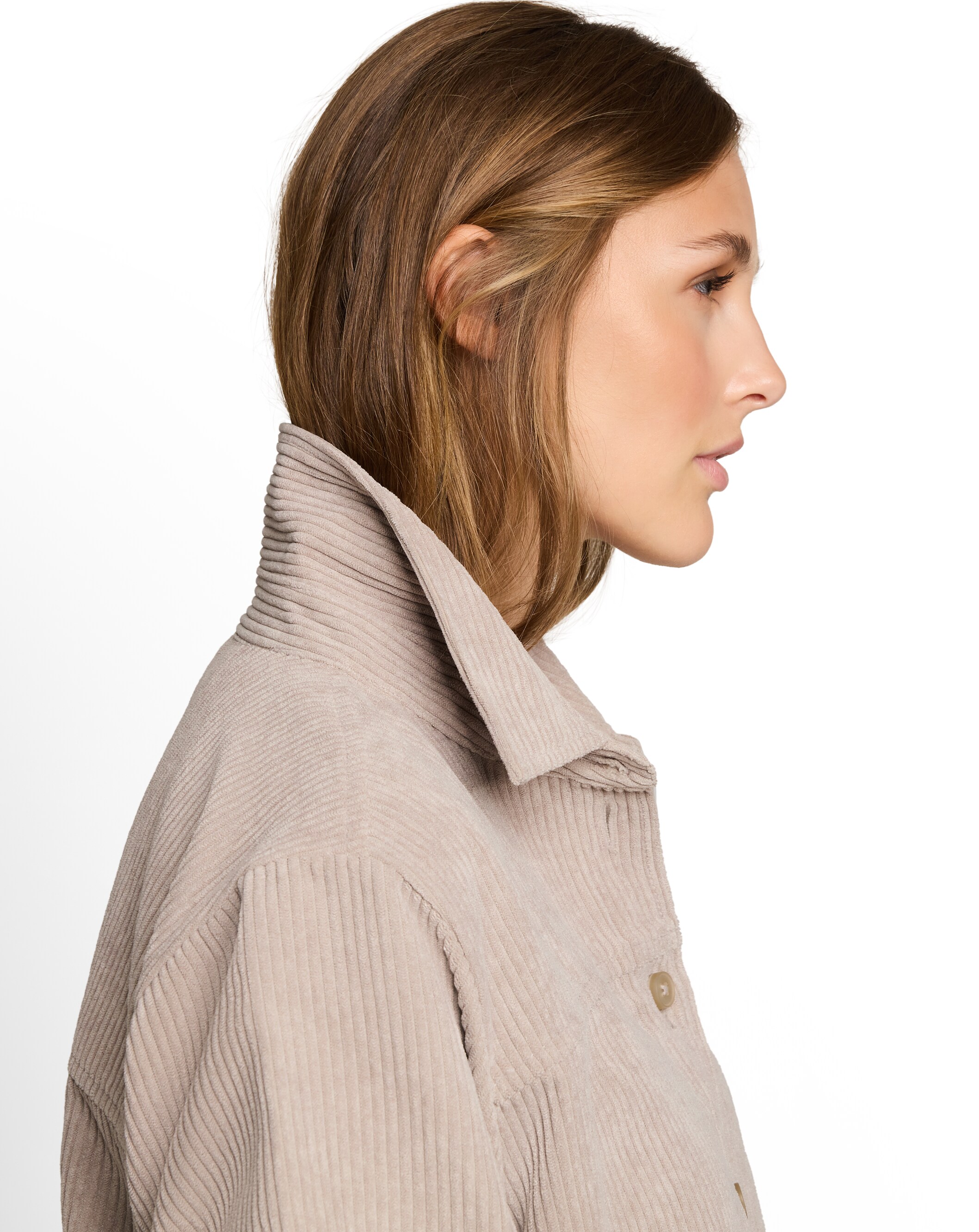 Camisa de mujer con cuello clásico y manga larga - Tom Tailor - Natural Natural-4