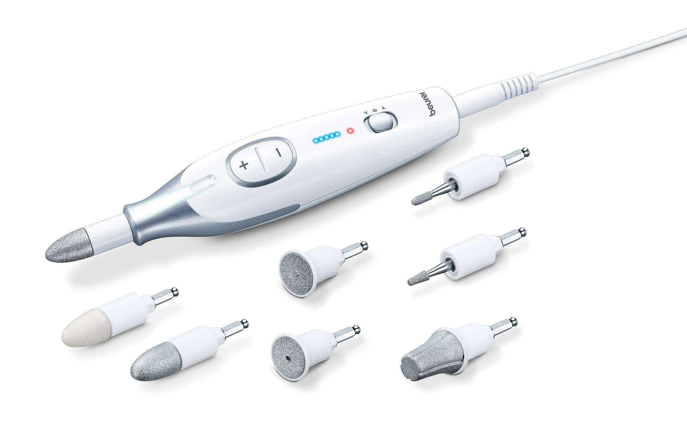 Set de manicura y pedicura profesional con luz Beurer MP-42 - Blanco Blanco-3