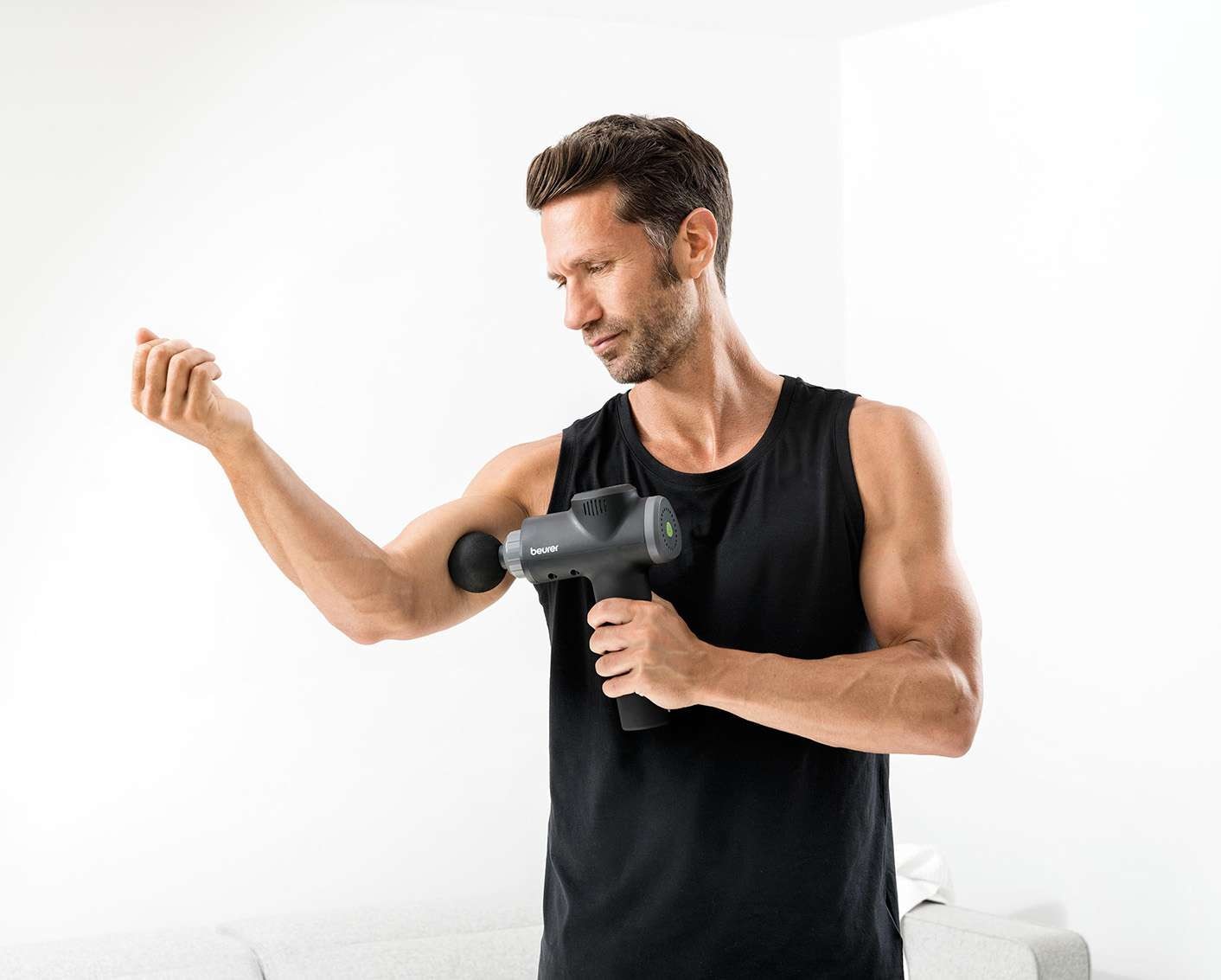 Pistola de masaje muscular Beurer MG-180 - Negro Negro-3
