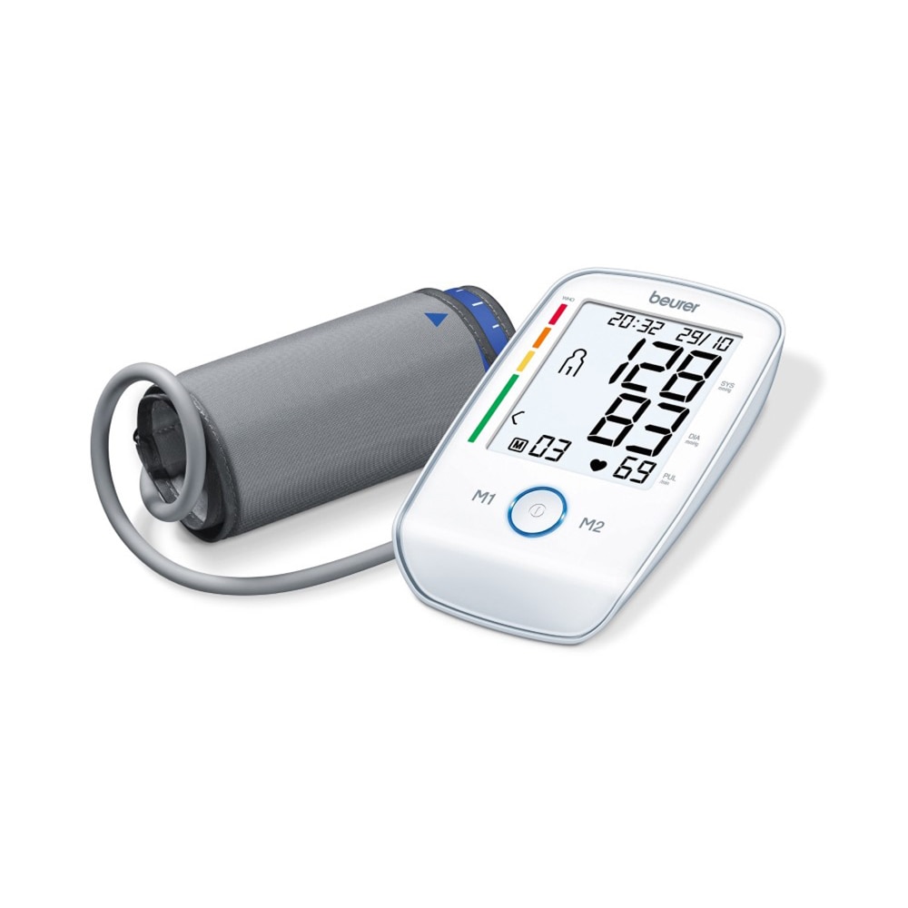Tensiómetro de brazo Beurer BM-45 pantalla de fácil lectura - Blanco Blanco-1