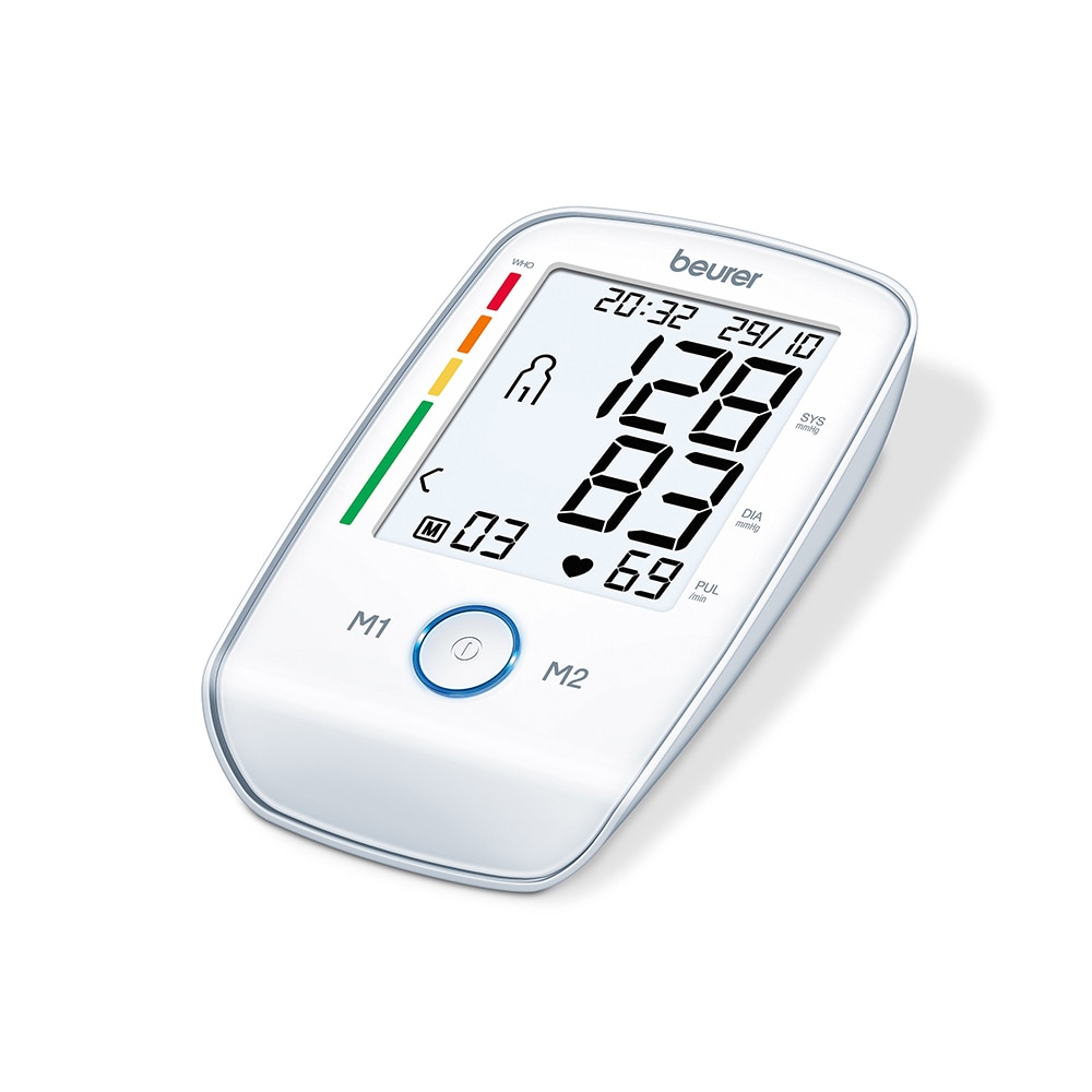 Tensiómetro de brazo Beurer BM-45 pantalla de fácil lectura - Blanco Blanco-2