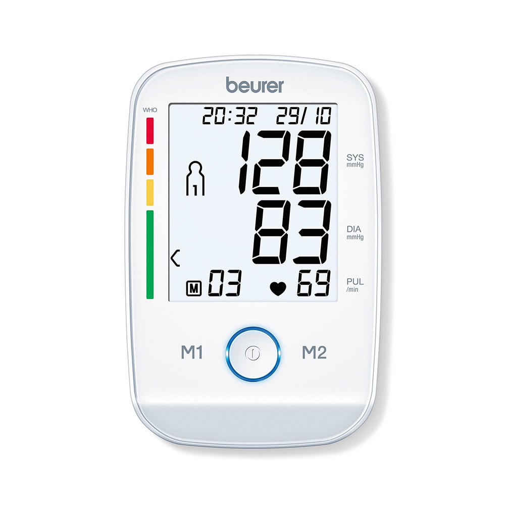 Tensiómetro de brazo Beurer BM-45 pantalla de fácil lectura - Blanco Blanco-5