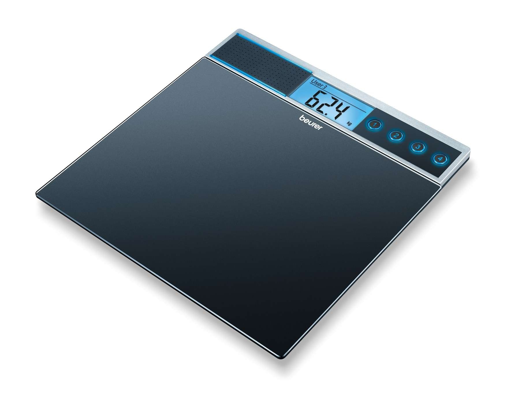 Imagen 2 de Báscula de baño digital con altavoz GS-39 Beurer - Negro Negro