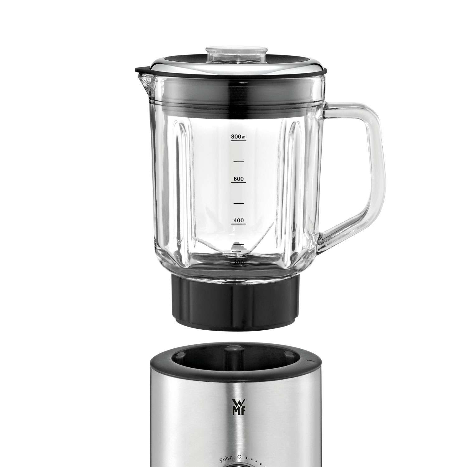 Batidora de vaso WMF Kitchenminis con jarra de cristal 0.8L - Plata Plata-2