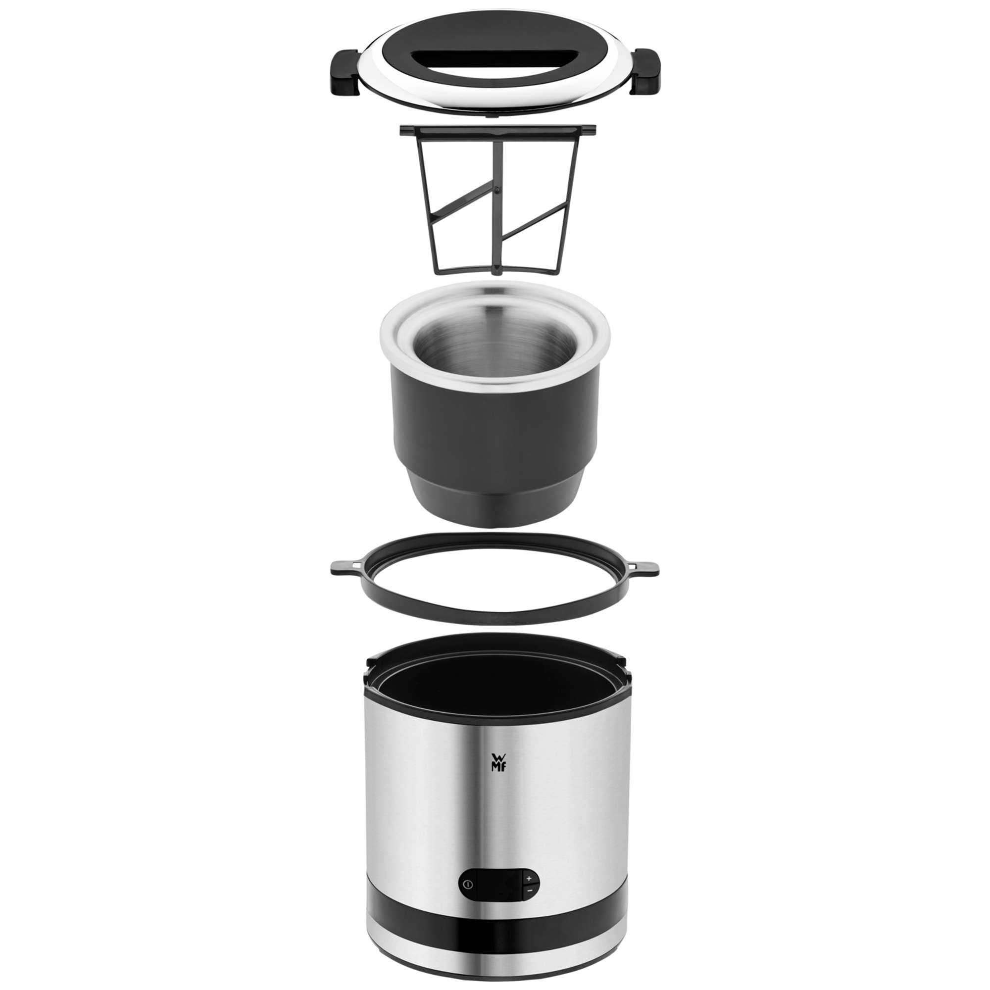 Imagen 4 de Heladera 3 en 1 WMF Kitchenminis 300 ml para yogur helado - Gris / Negro Gris / Negro