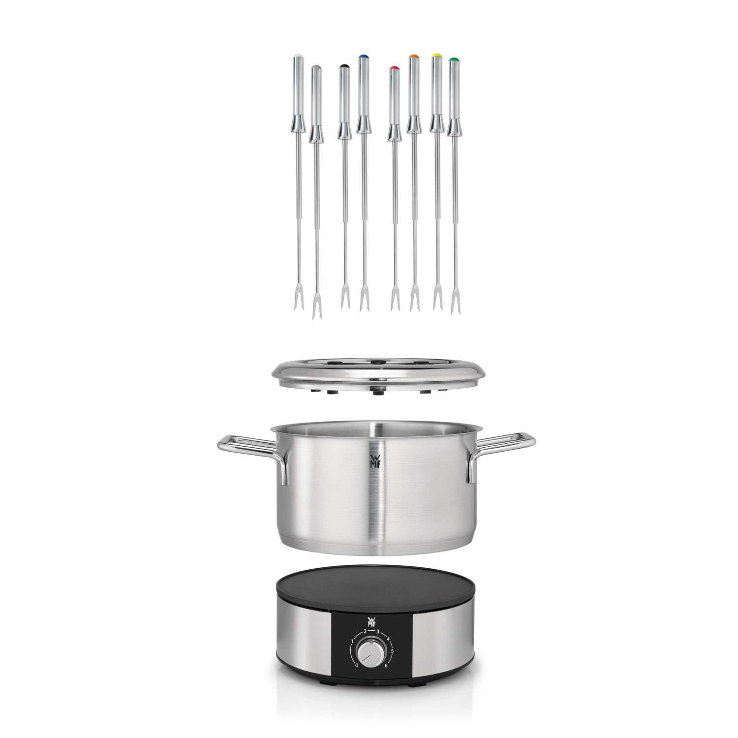 Fondue WMF Lono hasta 8 personas 1,2 litros - Plata Plata-3