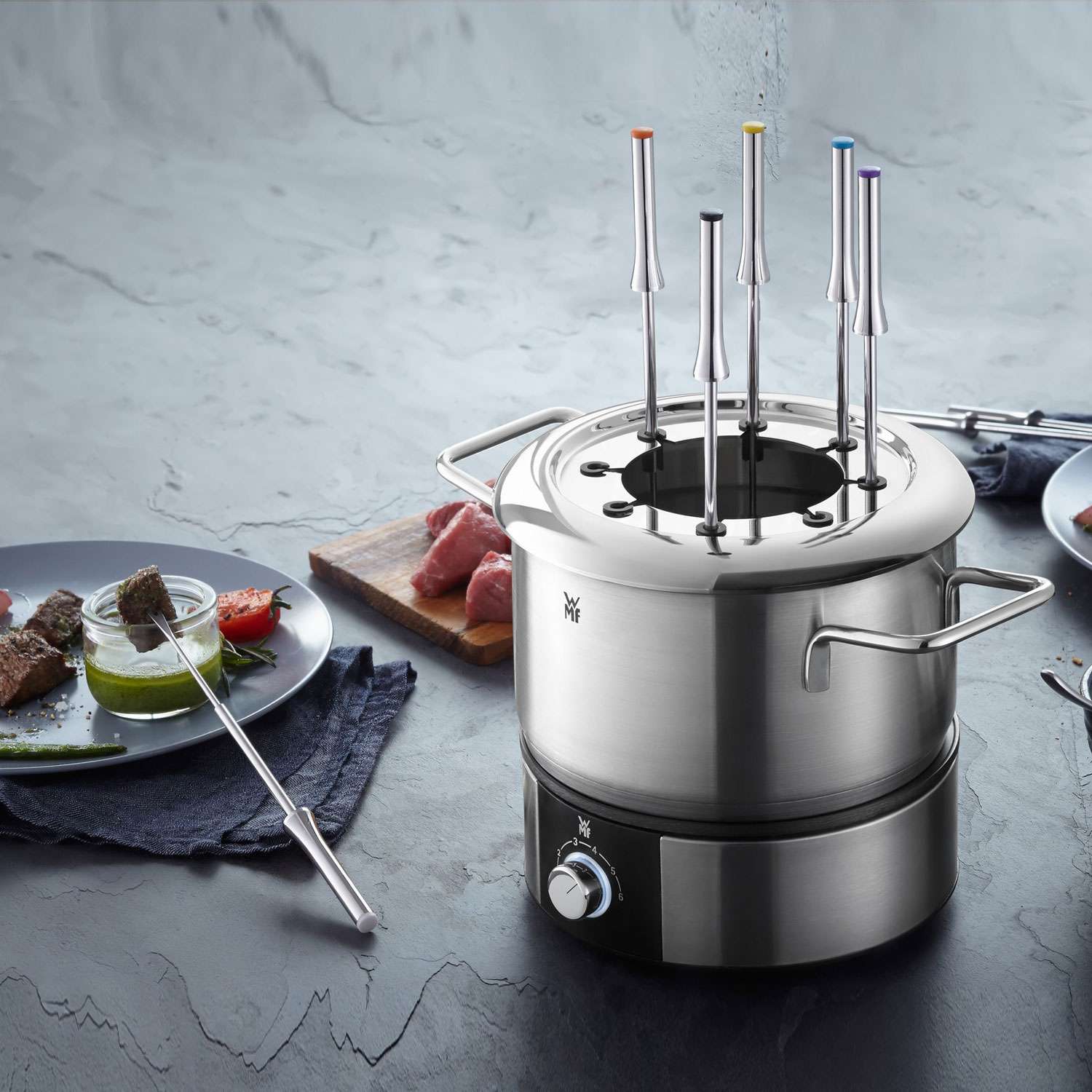 Fondue WMF Lono hasta 8 personas 1,2 litros - Plata Plata-4