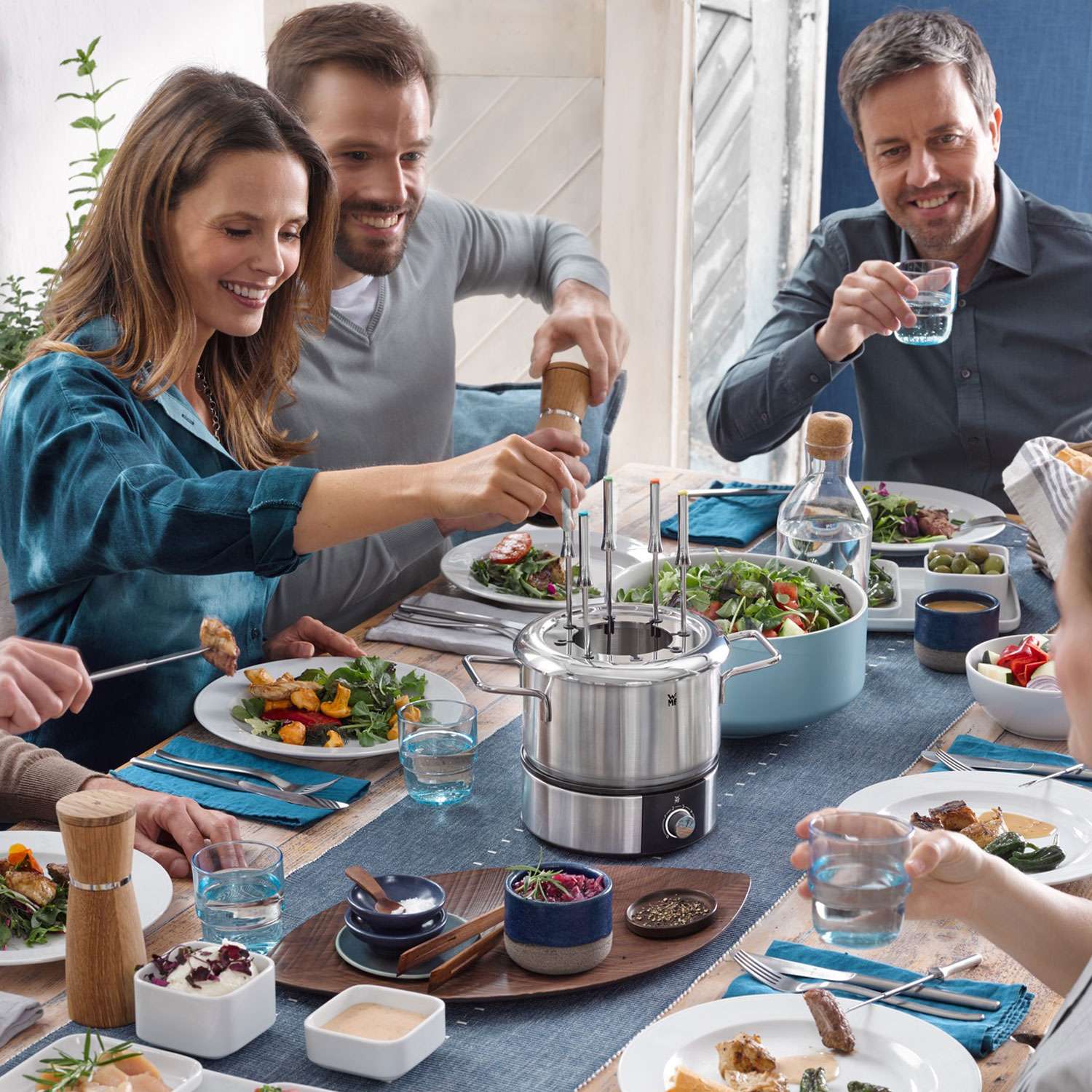 Fondue WMF Lono hasta 8 personas 1,2 litros - Plata Plata-5