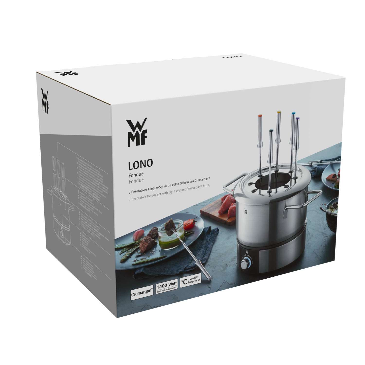 Fondue WMF Lono hasta 8 personas 1,2 litros - Plata Plata-6