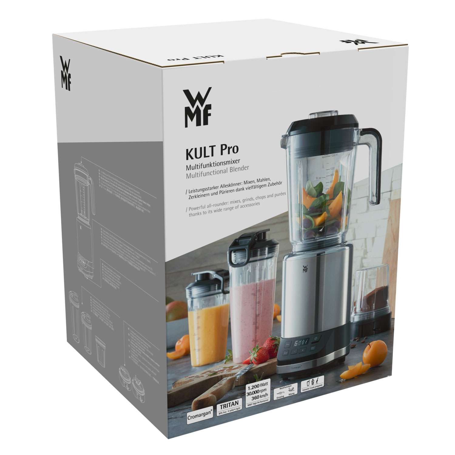 Batidora de vaso WMF Kult Pro con accesorios - Plata Plata-6