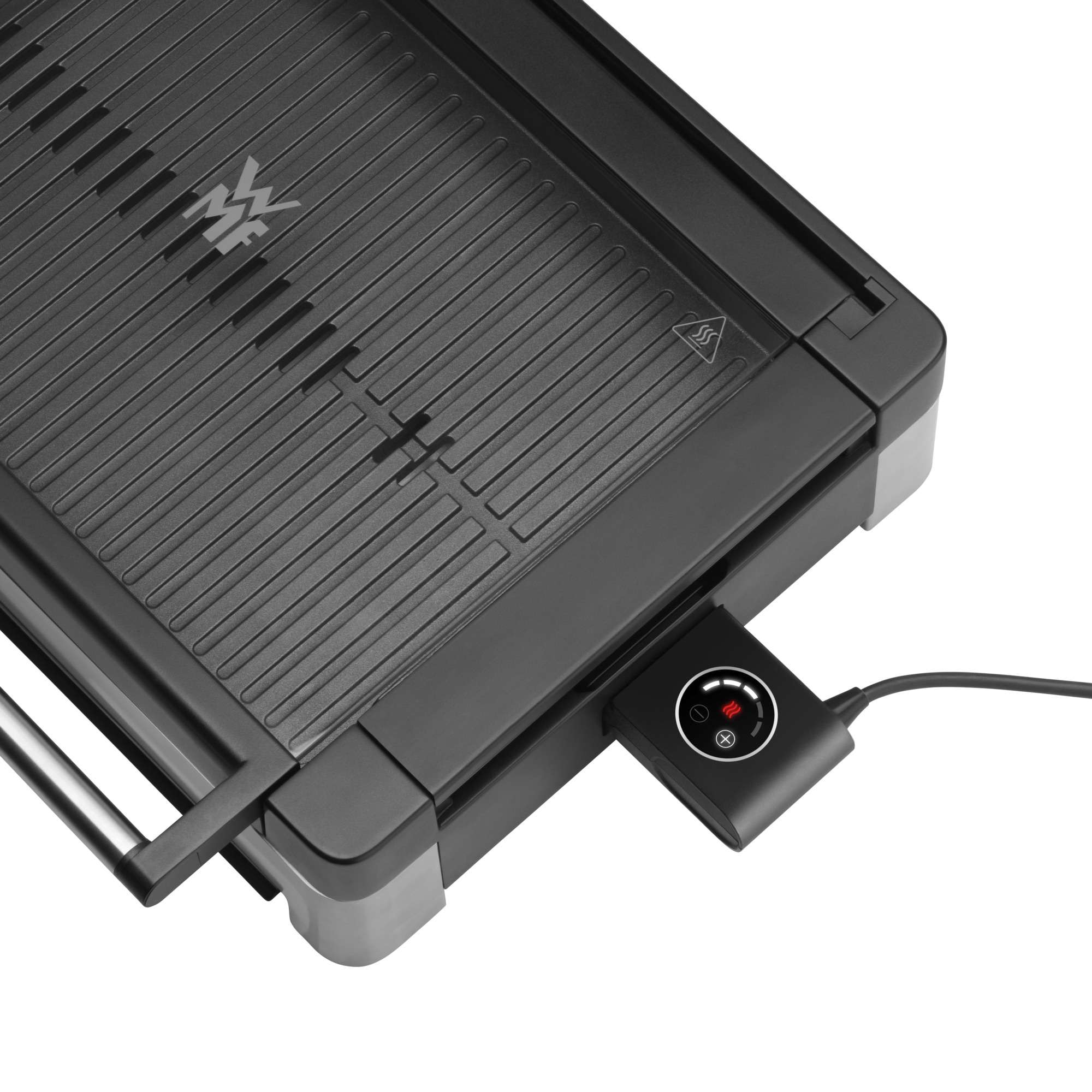 Grill WMF Lono con aislamiento térmico de Cromargan y tapa de cristal - Plata / Negro Plata / Negro-4