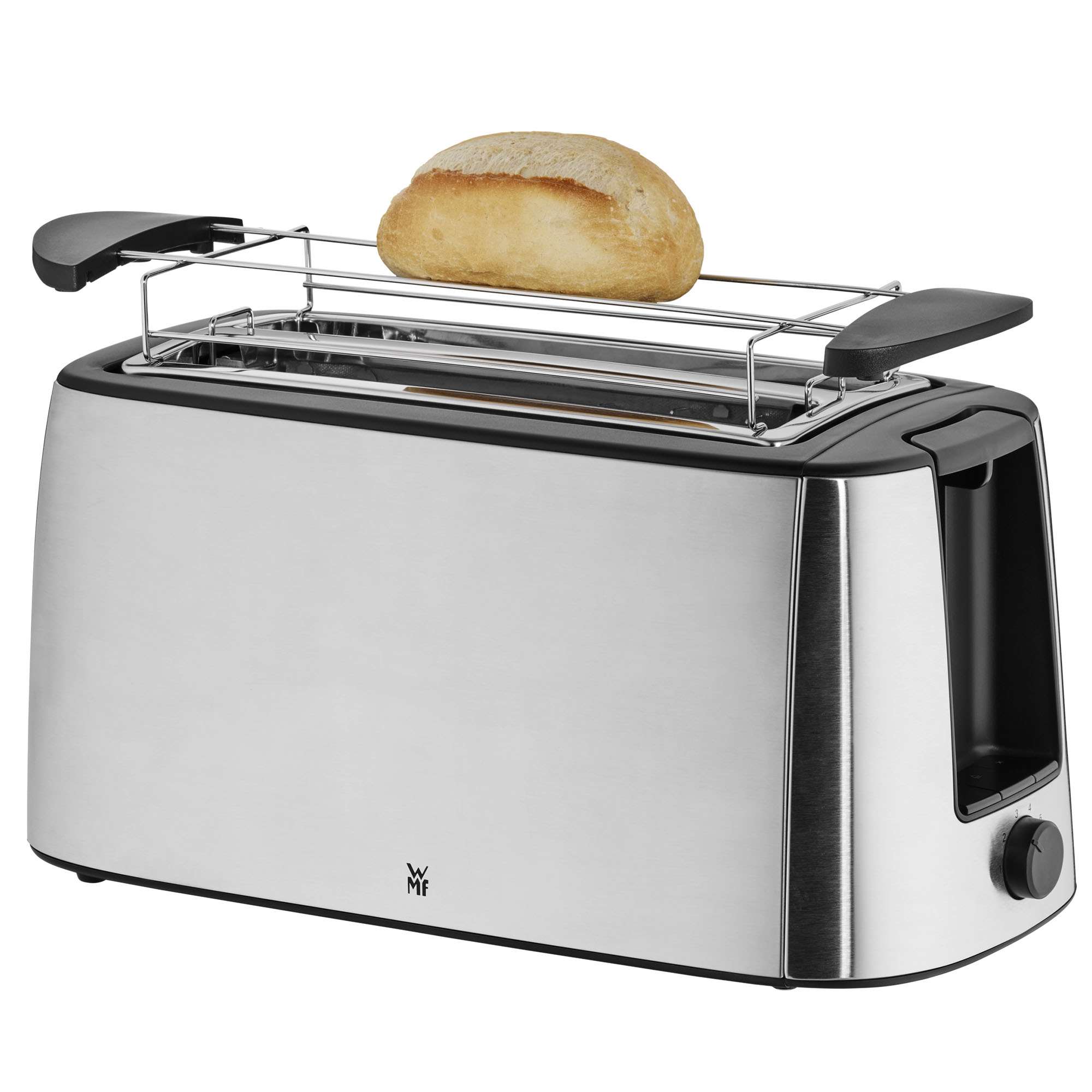 Tostador WMF Bueno Pro ranura larga 4 rebanadas con accesorio para panecillos - Gris / Negro Gris / Negro-3