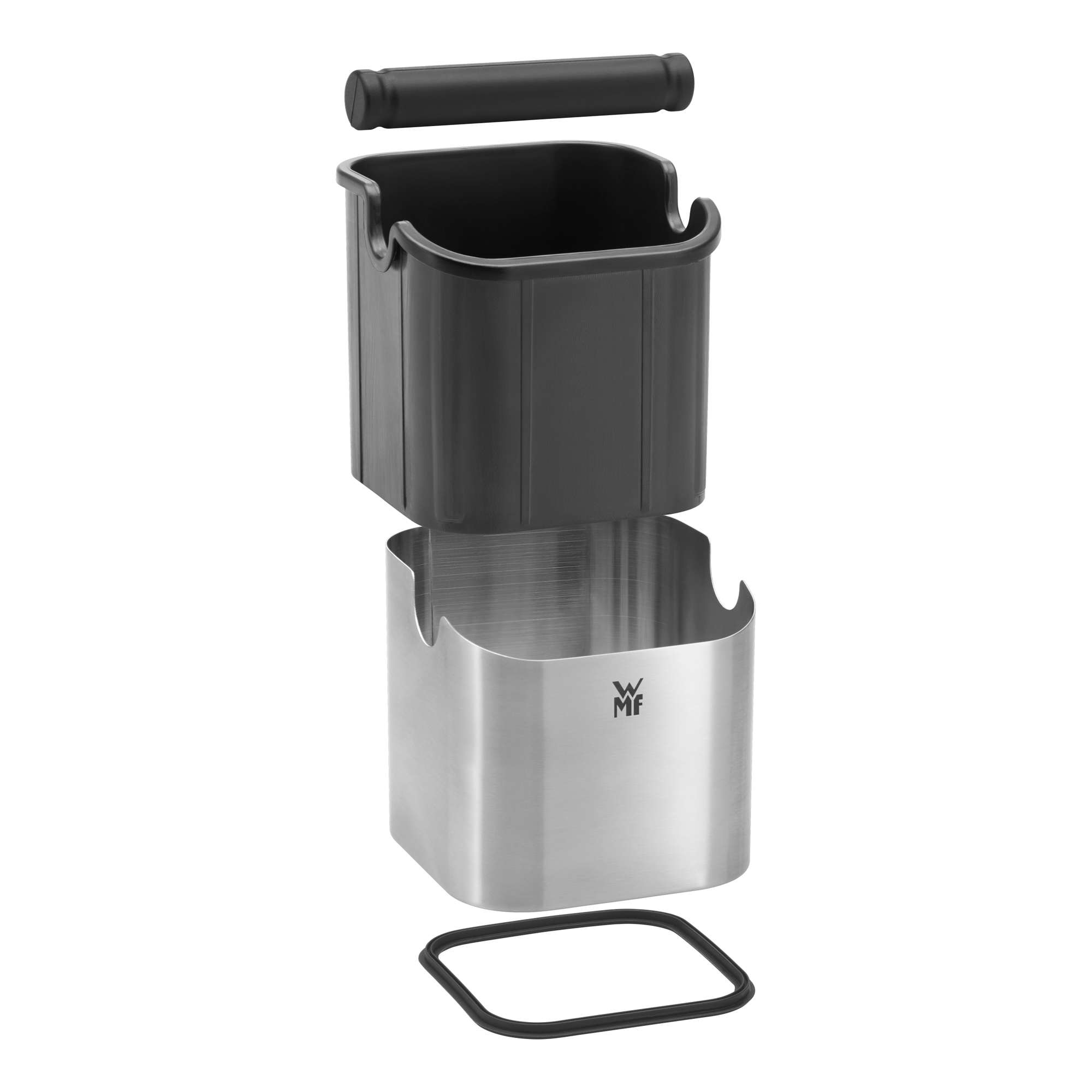 Imagen 2 de Caja para posos de café WMF Lumero Knock Box - Plata Plata