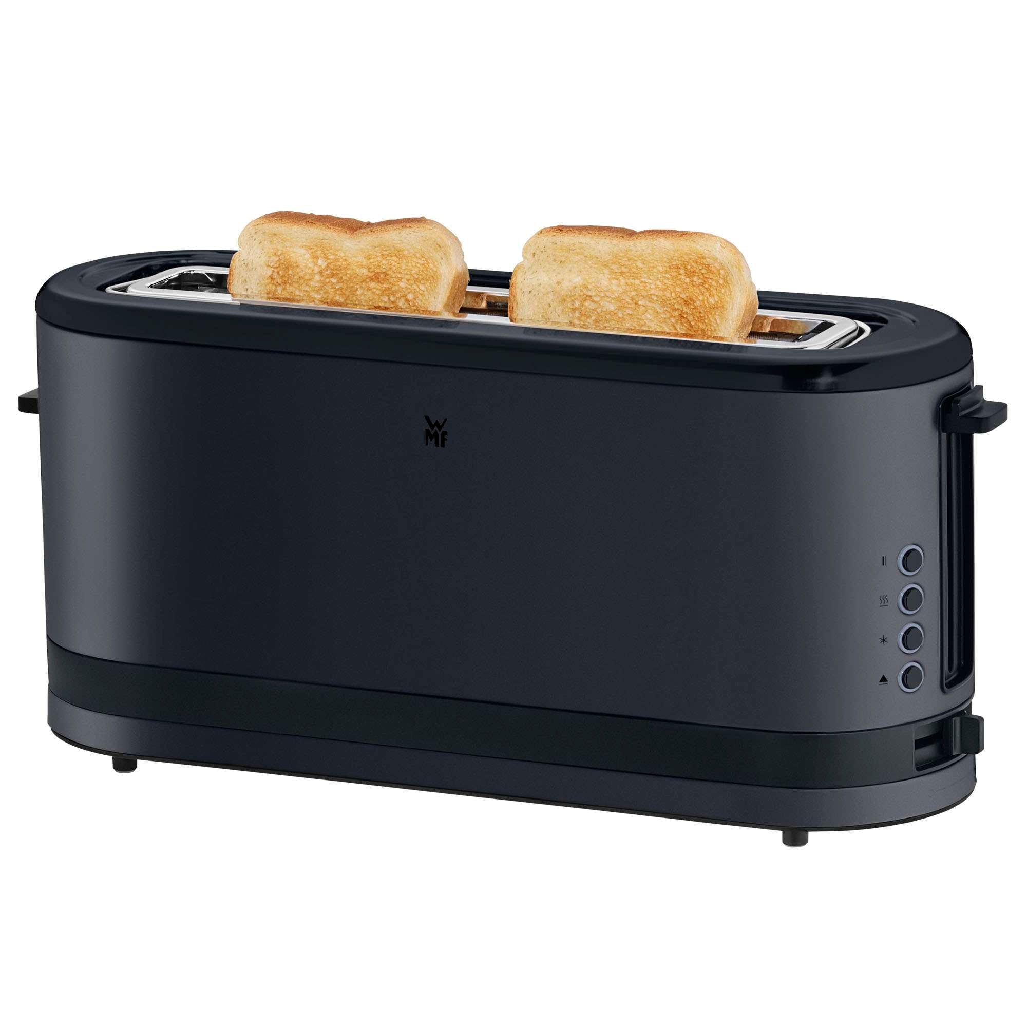 Tostador de ranura larga WMF Kitchenminis 2 rebanadas con accesorio para panecillos - Gris / Negro Gris / Negro-4