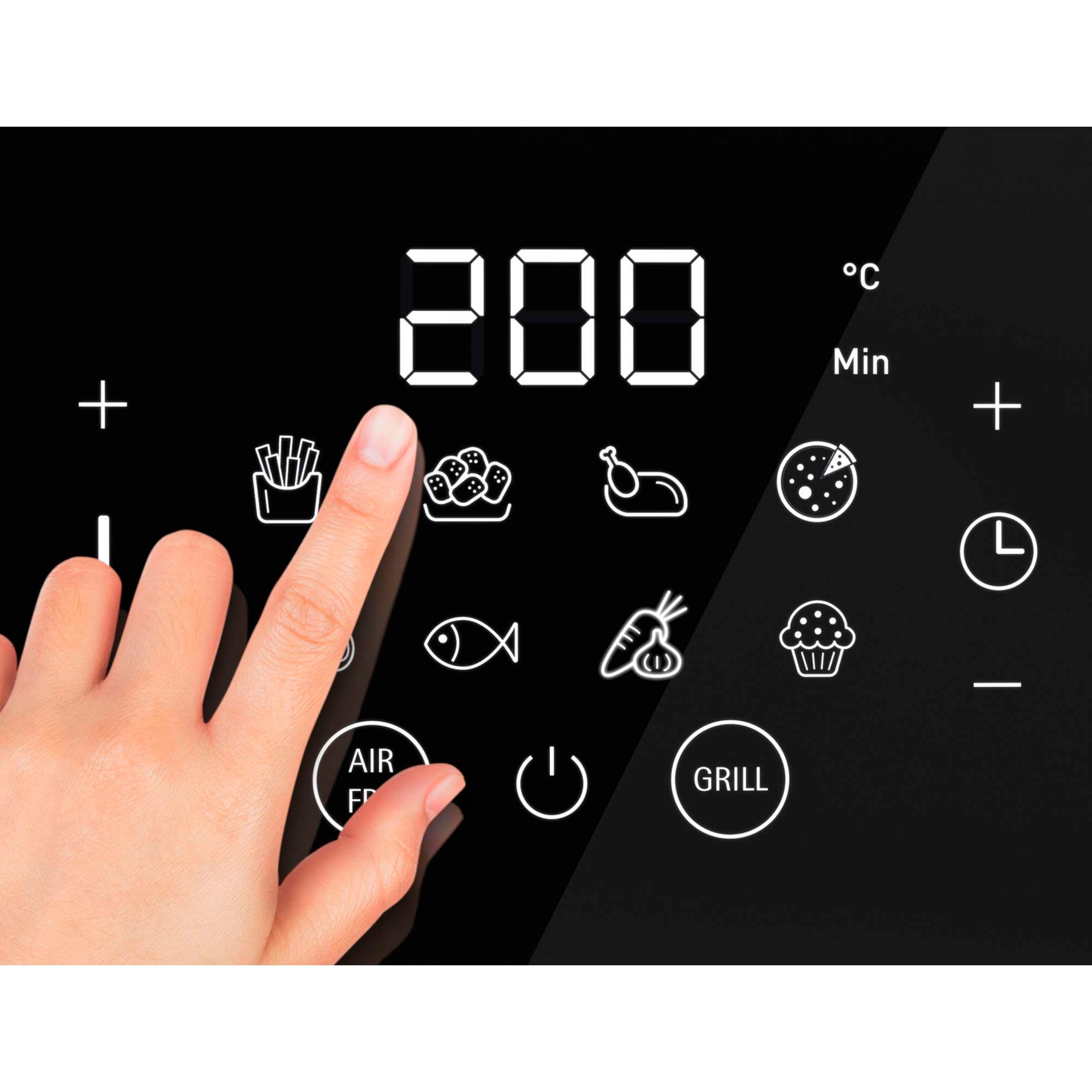 Imagen 5 de Freidora de aire sin aceite WMF Multi Taste Airfryer 4 litros con 8 programas - Plata / Negro Plata / Negro