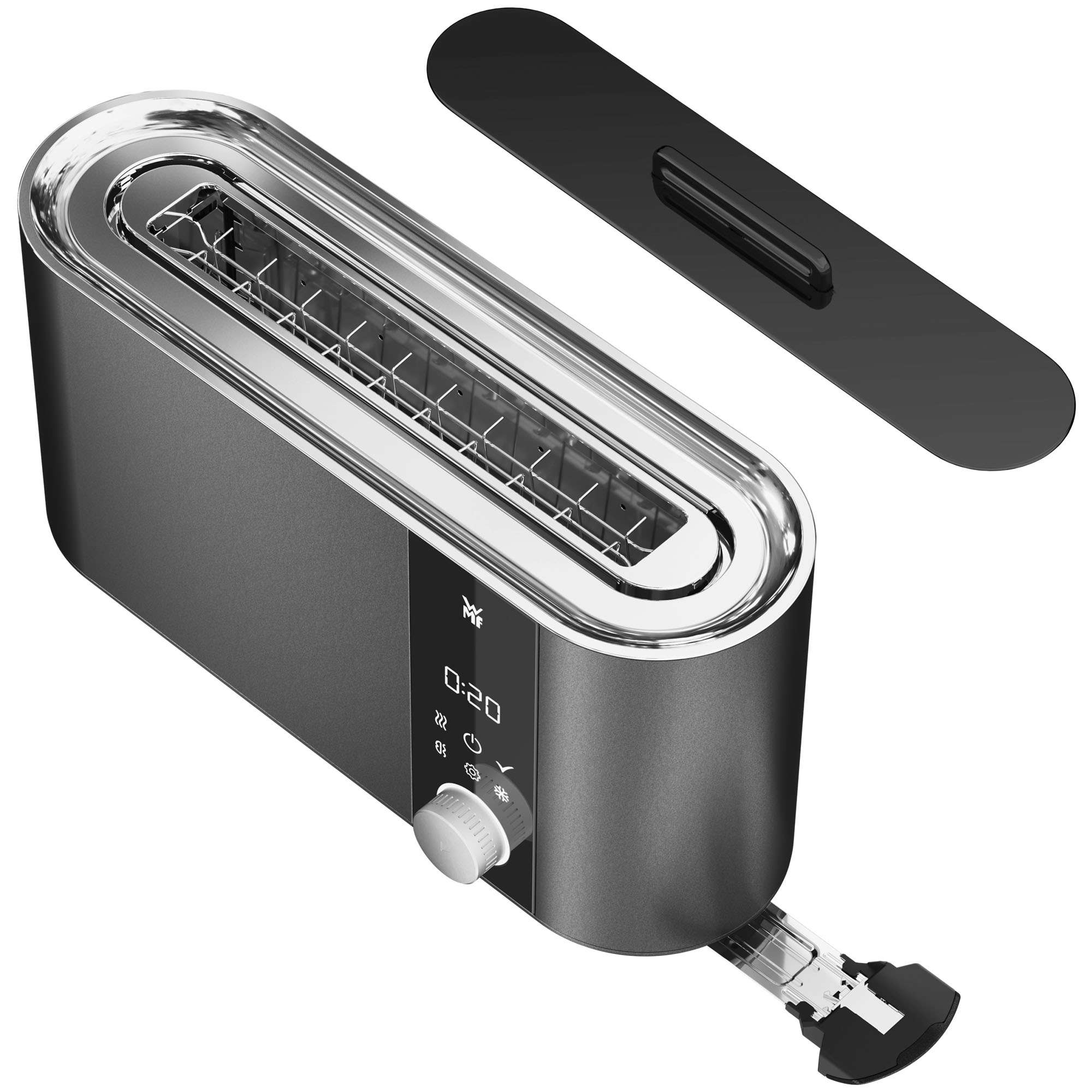 Tostador WMF Master Line Motorizada para 2 rebanadas XXL y accesorios para panecillos - Gris Gris-3
