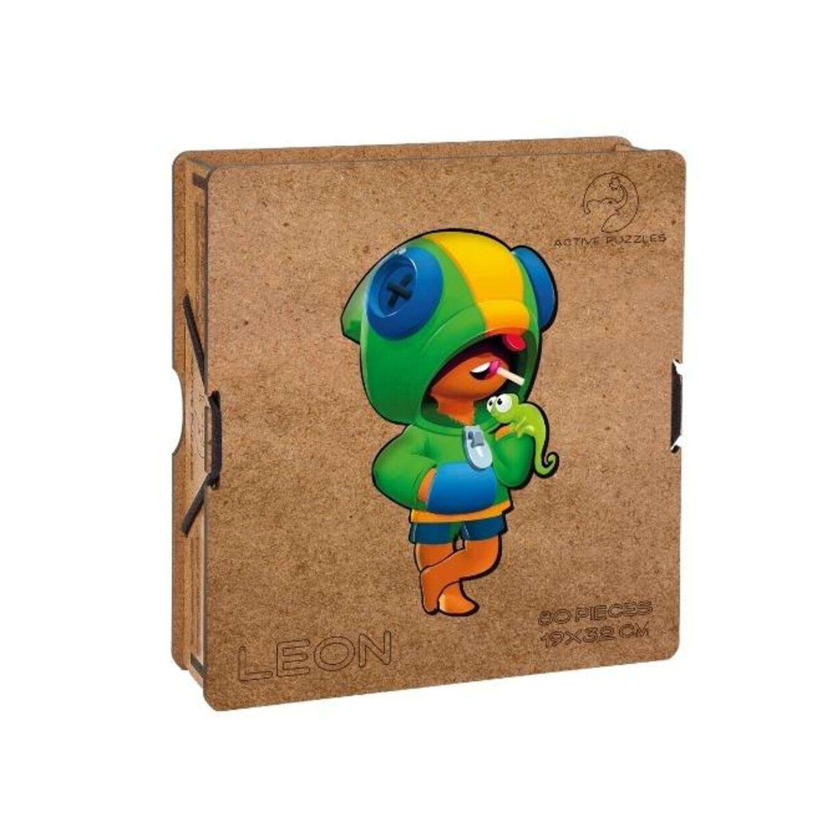 Puzzle de madera de Leon Brawlstars 19 x 32 cm 80 piezas Active Puzzles ·  Active Puzzles · El Corte Inglés