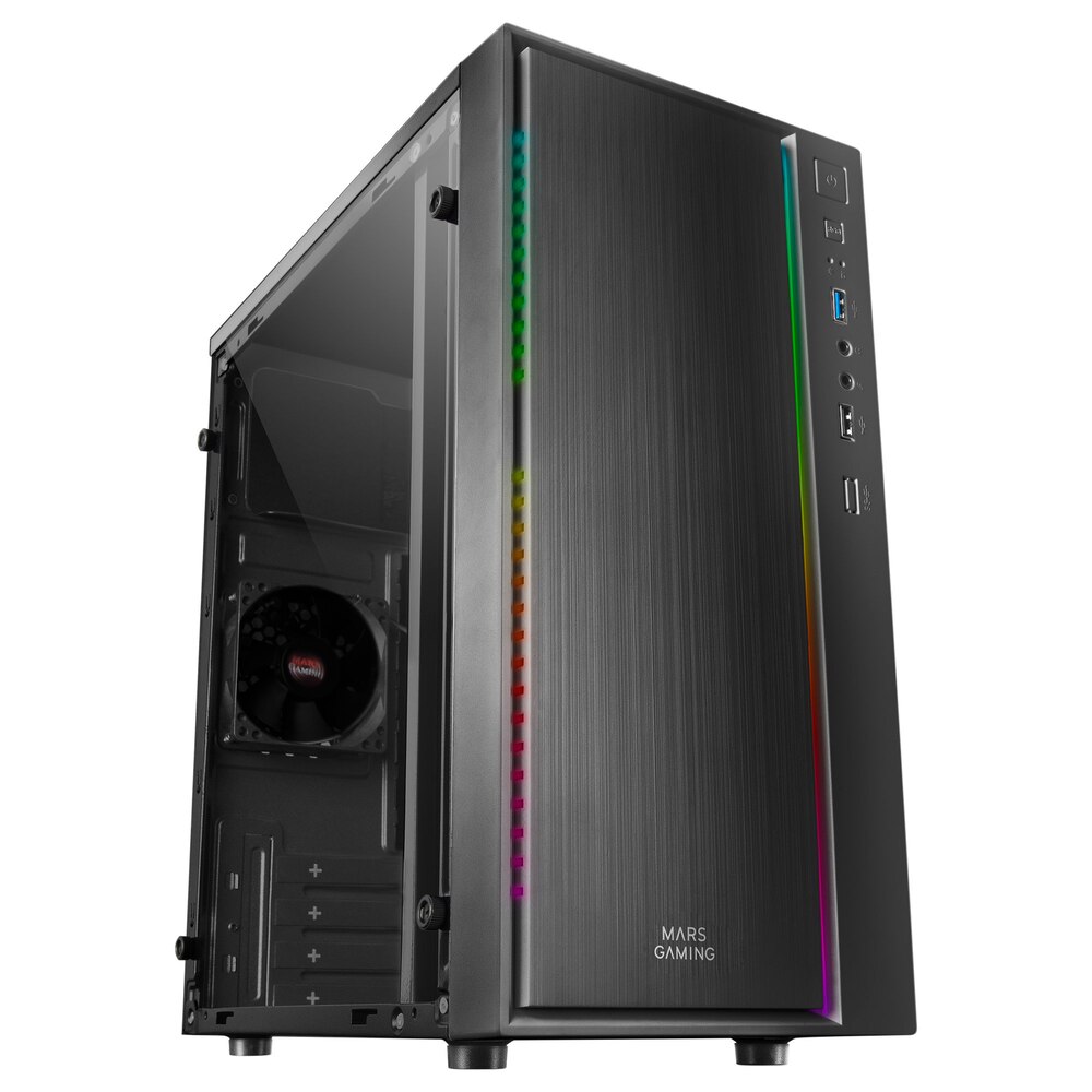 Caja PC Compacta MicroATX Mars Gaming MCM Ventilador 8cm Negro