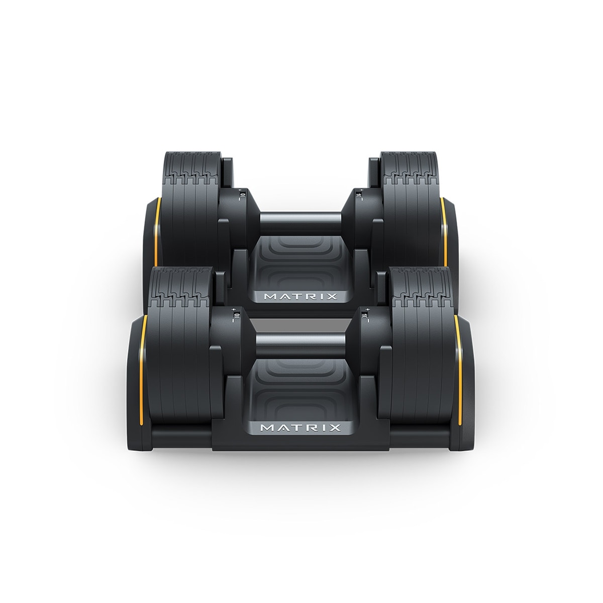 Imagen 0 de Pack de 2 mancuernas Ajustables Matrix Fitness Juego de 2 a 20 Kg Negro