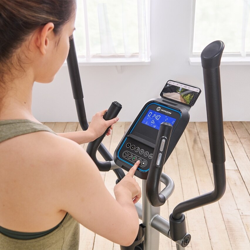 Bicicleta Elíptica Syros 3.0 Horizon Fitness - Negro / Gris Negro / Gris-5