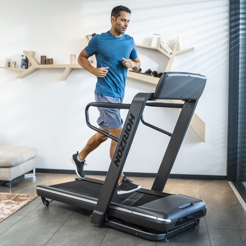 Cinta de correr plegable Omega Z Horizon Fitness - Gris Gris-4