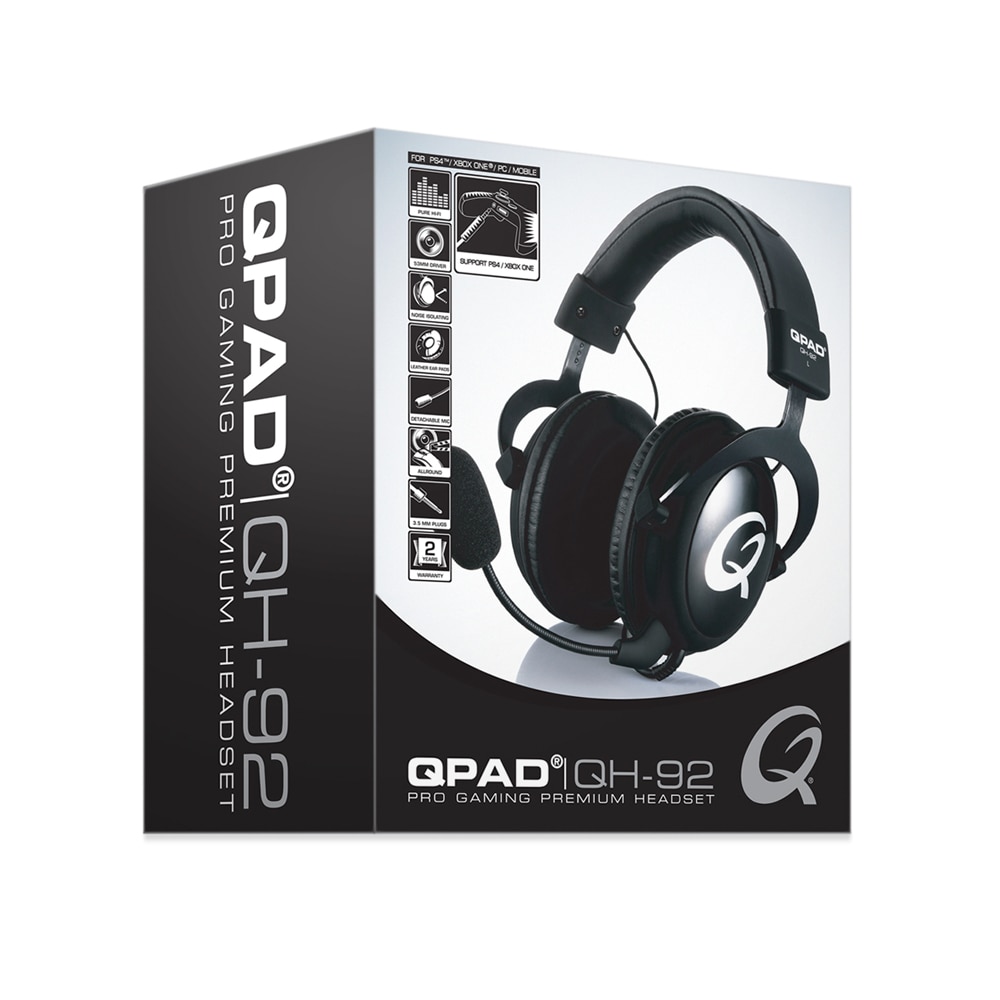 QPAD - Auriculares gaming de diadema con micrófono Qpad Qh 92 High End ST.