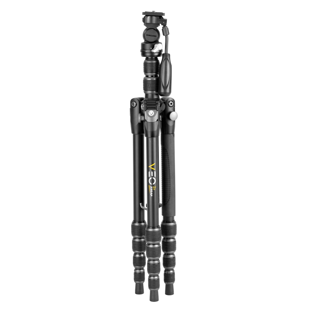 Trípode Vanguard Veo 3T 235AP para cámara con patas de aluminio y rótula de paneo - Negro Negro-3