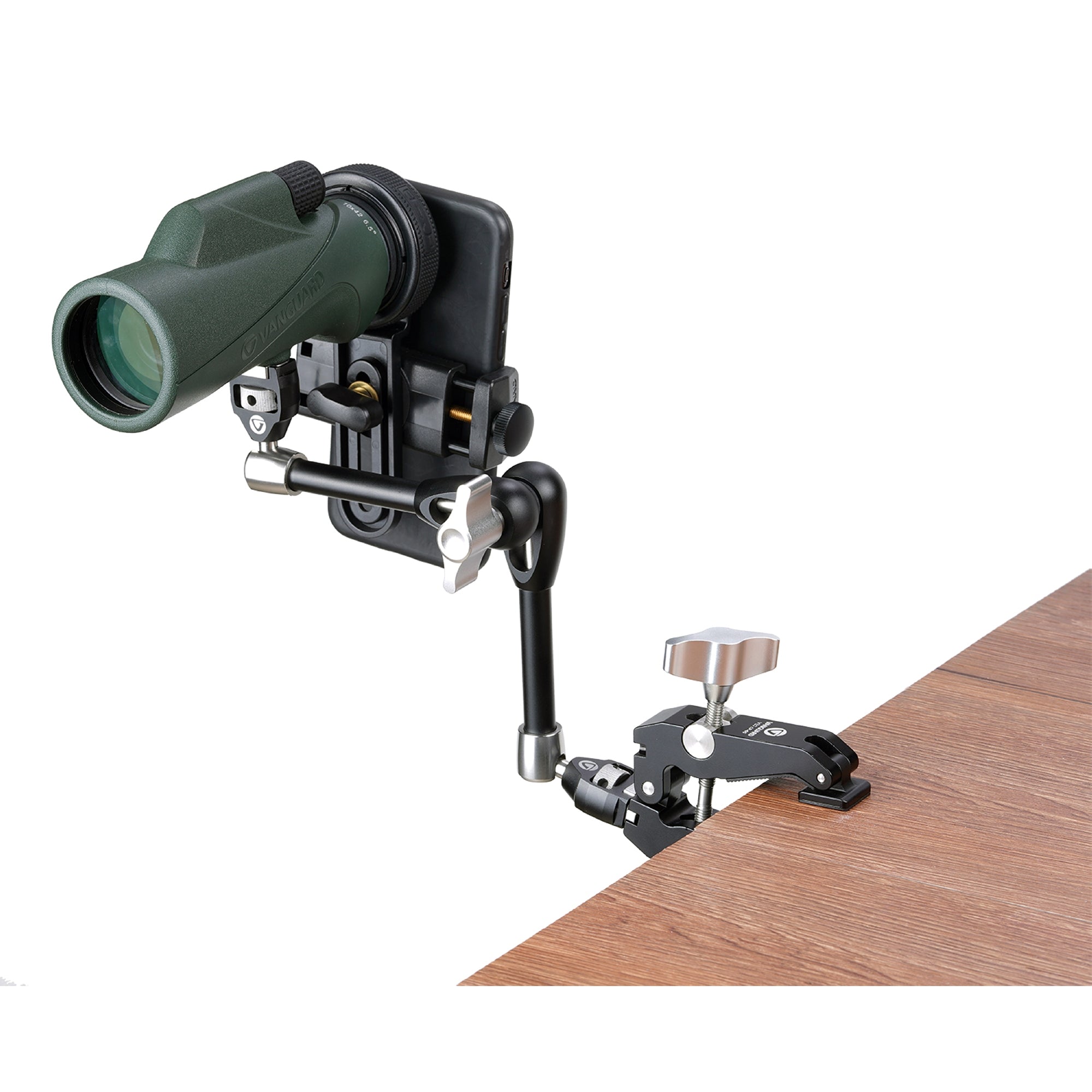 Kit de soporte para móvil Vanguard Veo CP-65 KIT pinza, brazo y adaptador Smartphone - Negro Negro-3