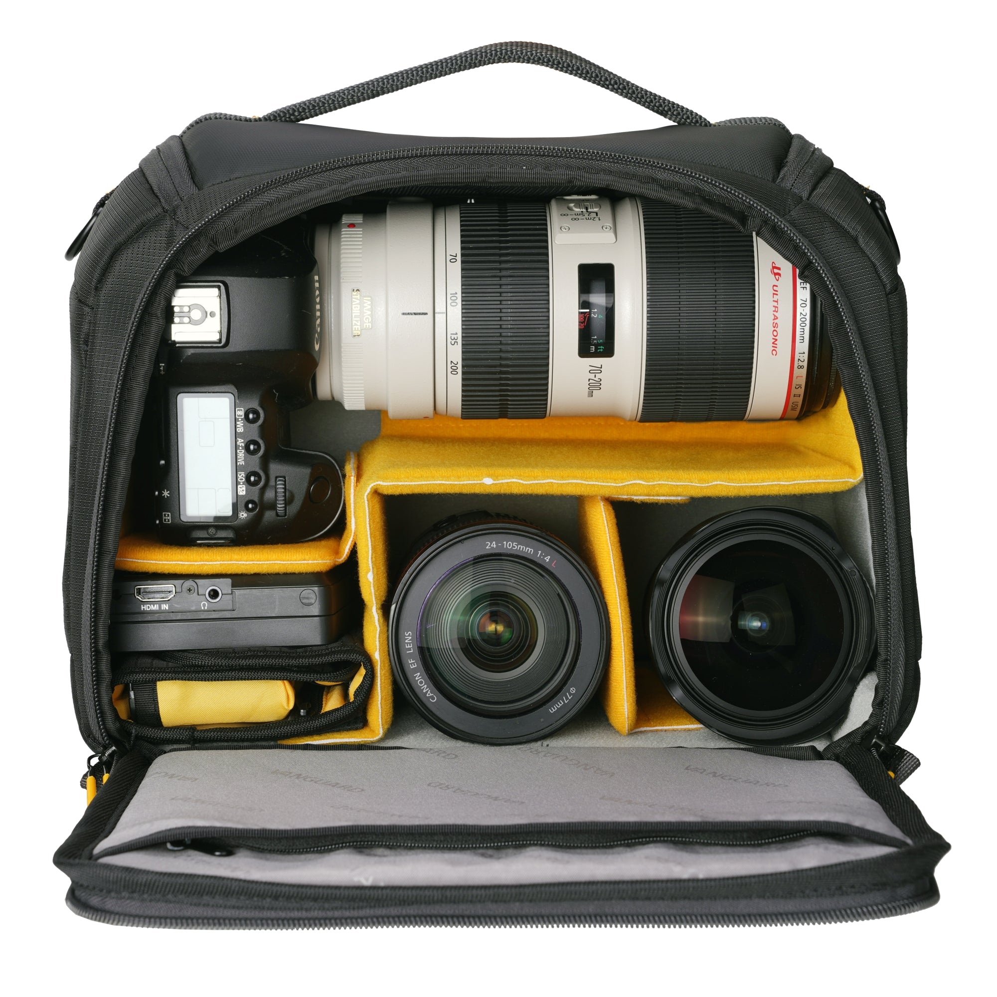 Bolsa de cámara Vanguard Veo BIB F28 divisor interior para mochila - Negro Negro-2