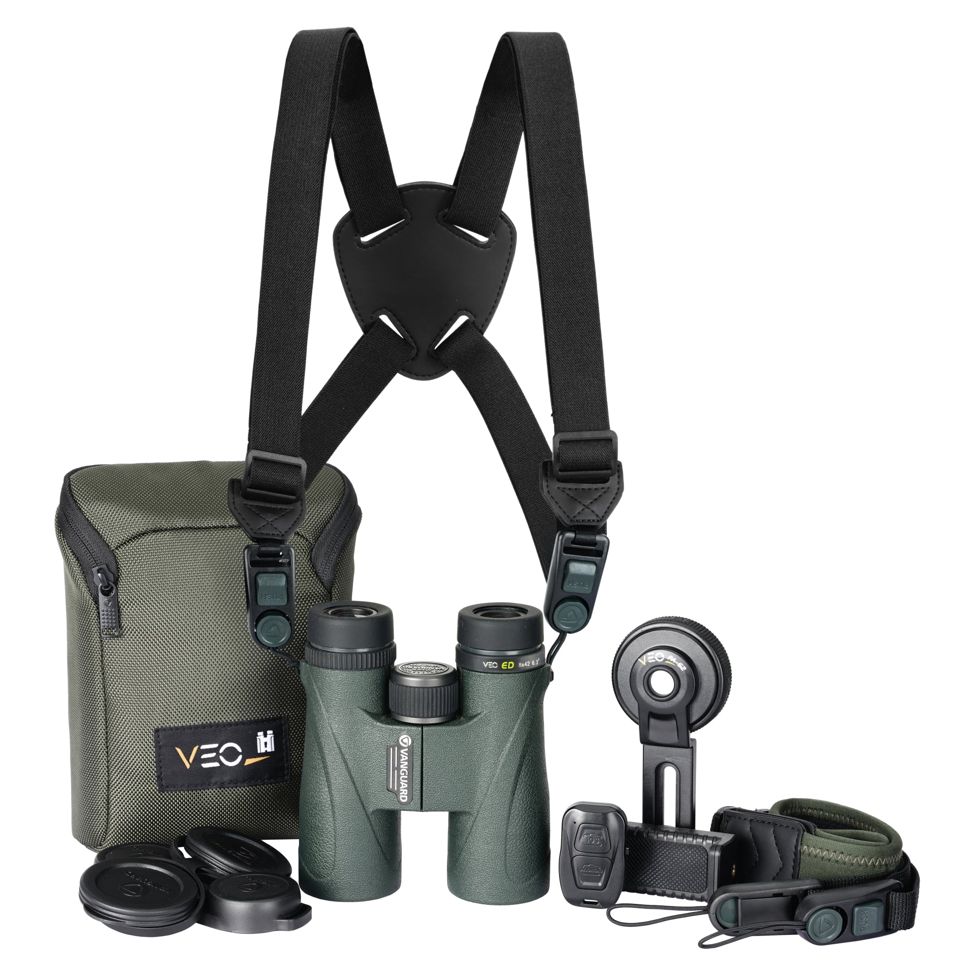 Kit de Prismáticos ED 8x42 Veo ED 8420BDL Vanguard - Verde Verde-2