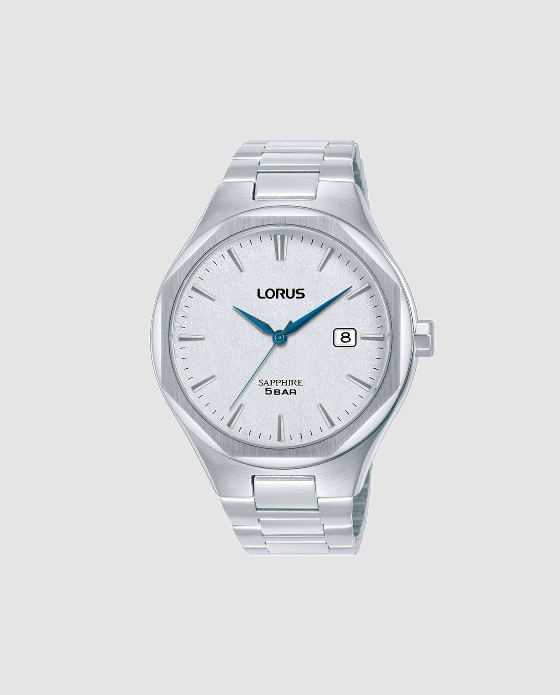 Imagen 0 de Reloj analógico de hombre classic man rs979dx9 de acero y correa plateada Plata