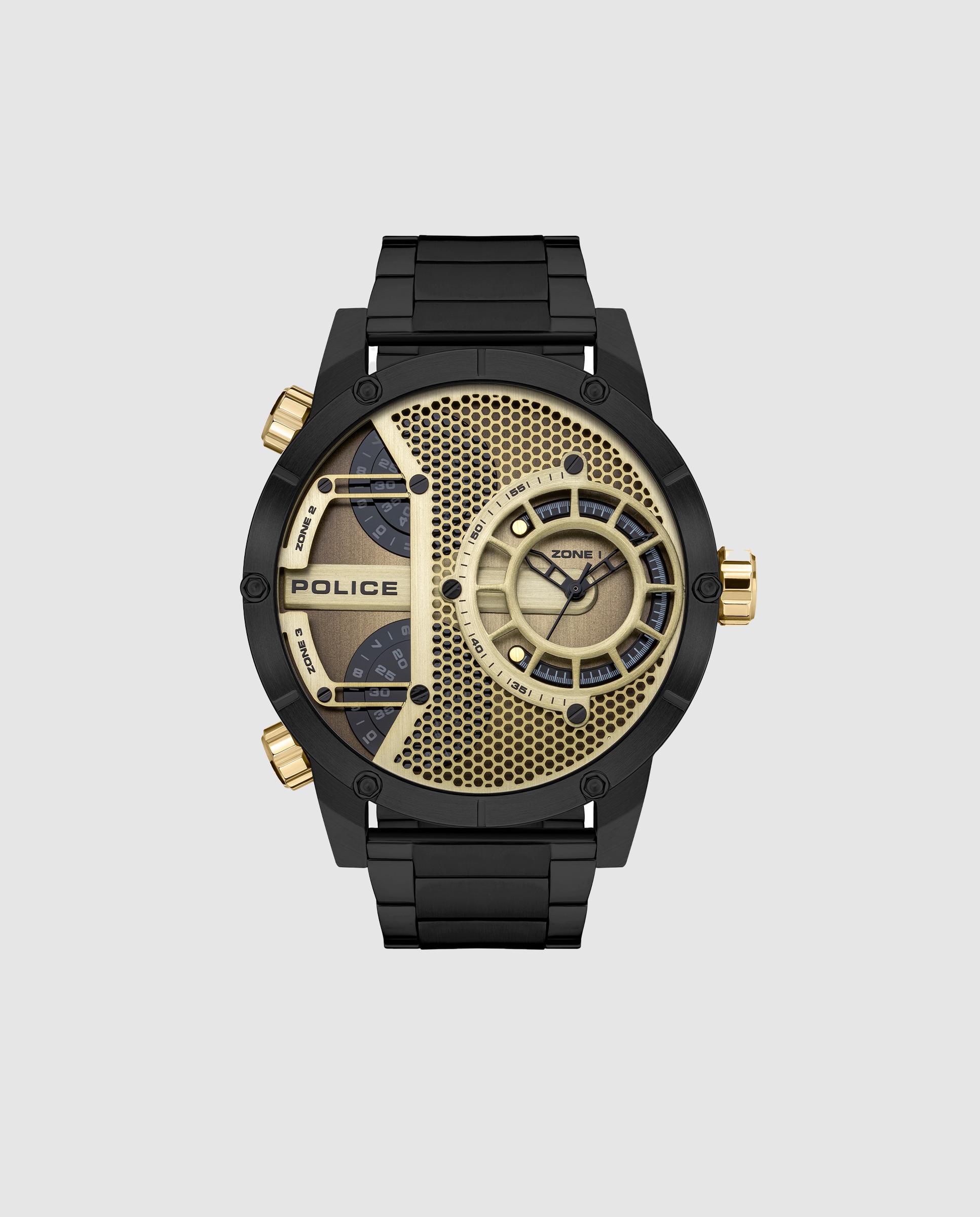 Imagen 0 de Reloj de hombre vibe pewjg2118103 de acero y correa negra Negro