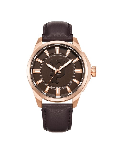 Imagen 0 de Reloj de hombre Kaweka PEWJA2204307 de piel y correa marrón