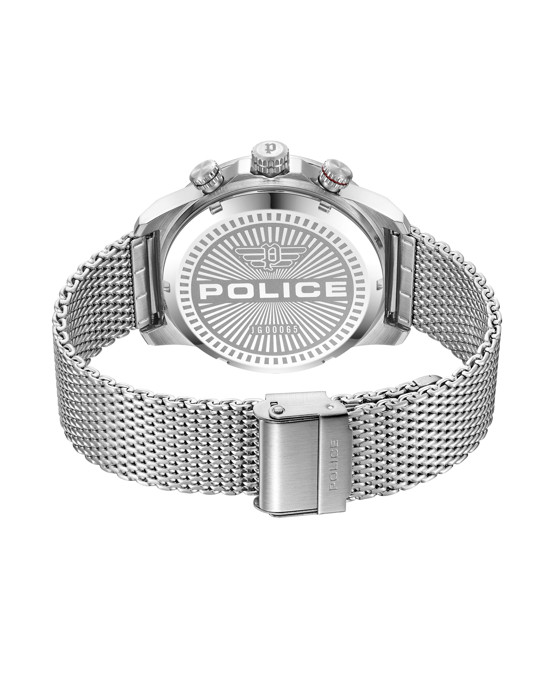 Reloj de hombre rotorcrom pewjg0006504 de acero y correa plateada/gris - Plata Plata-4
