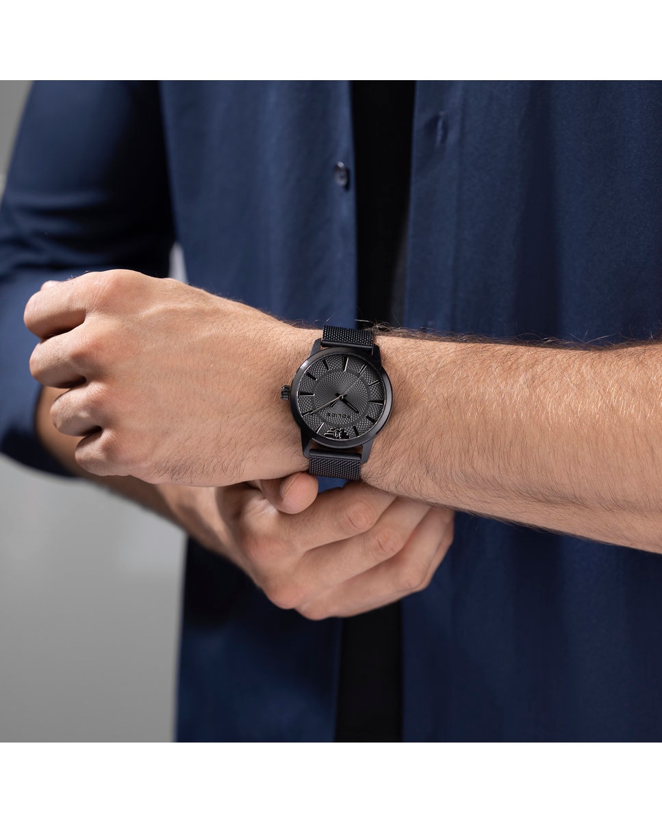 Reloj analógico de hombre raho pewjg0005003 de acero y correa negra - Negro Negro-5