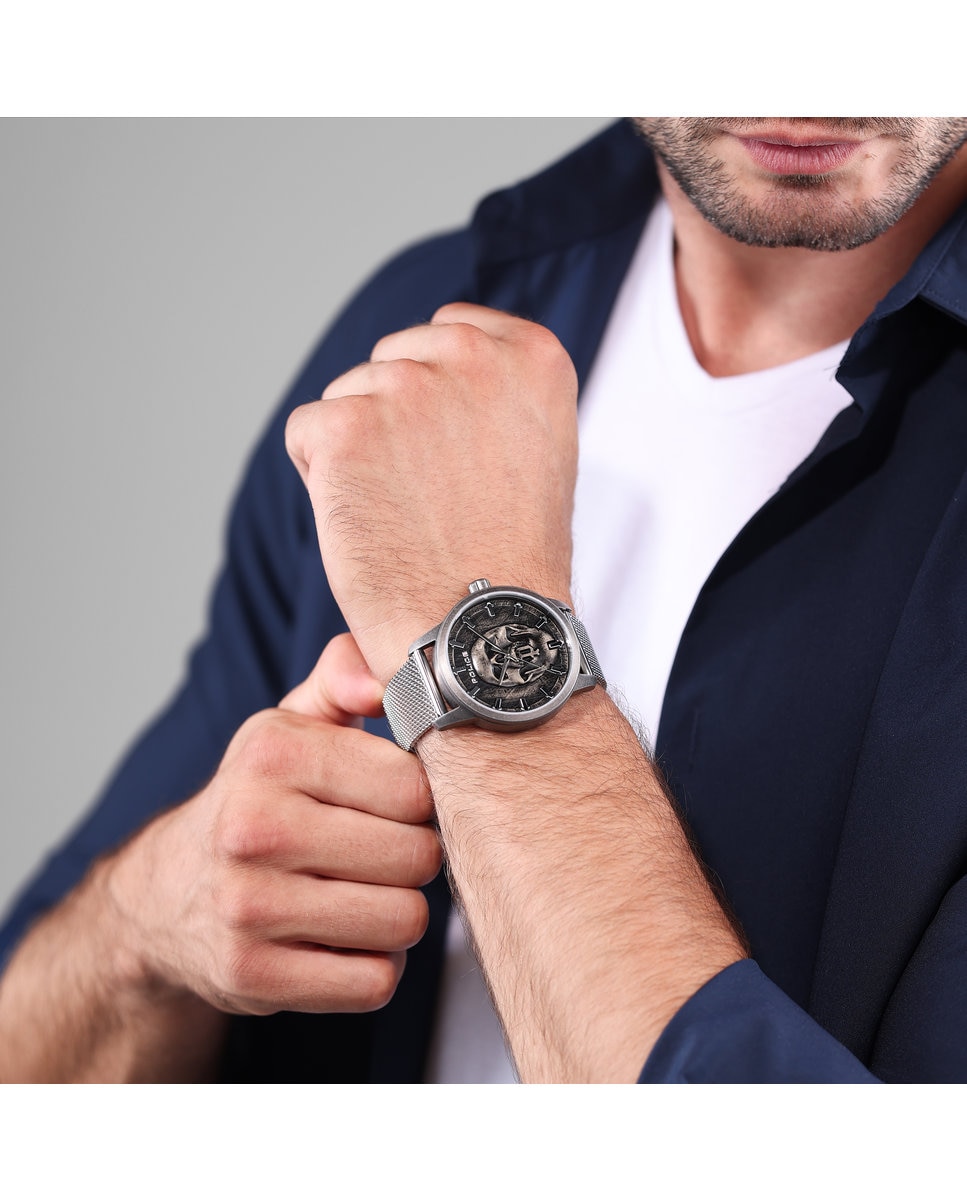 Reloj de hombre raho pewjg0005505 de acero y correa plateada/gris - Plata Plata-5