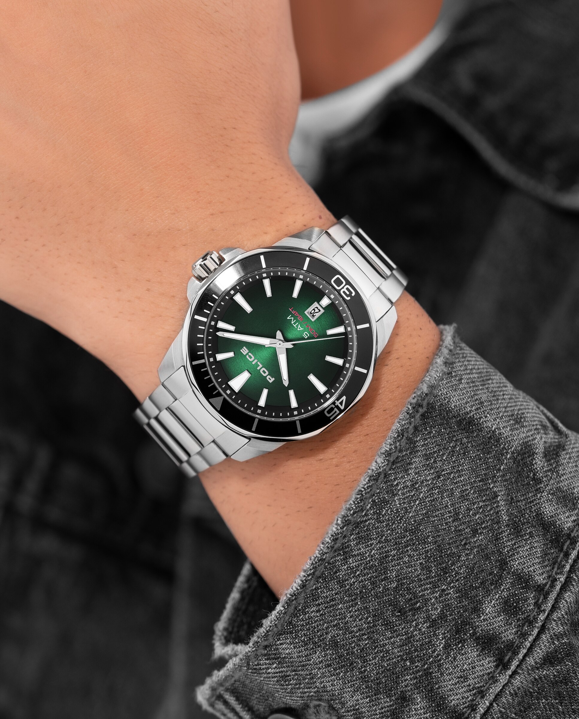 Reloj de hombre thornton pewjh0021401 de acero y correa plateada/gris - Plata Plata-5