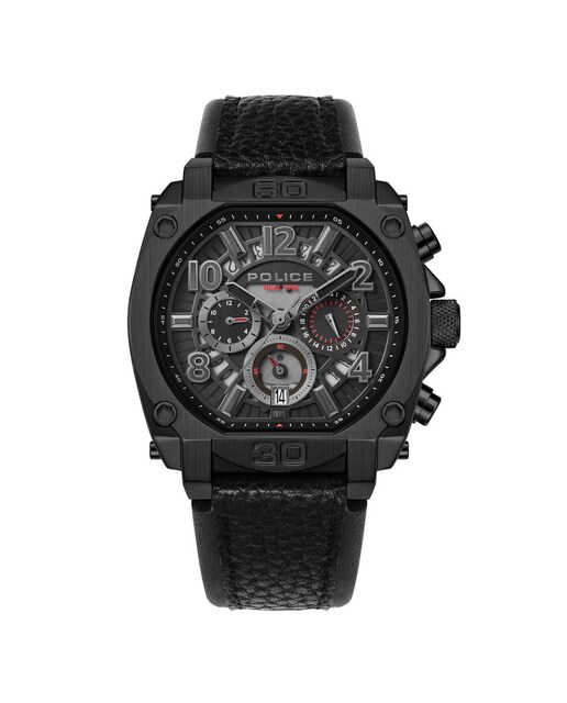 Imagen 0 de Reloj de hombre Norwood PEWJF0021903 de piel sintética y correa negra