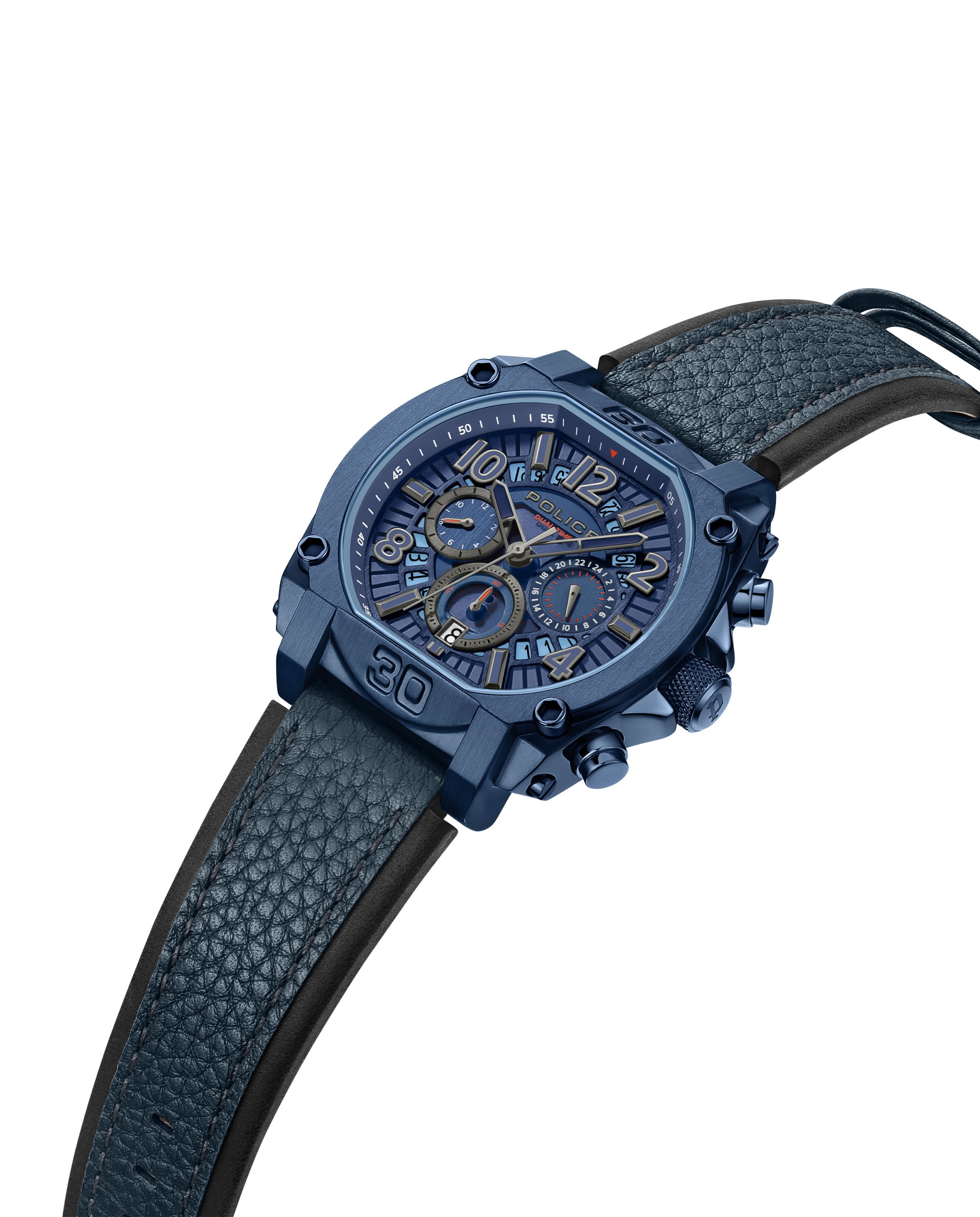 Reloj de hombre norwood pewjf0021904 de piel sintética y correa - Azul Azul-2