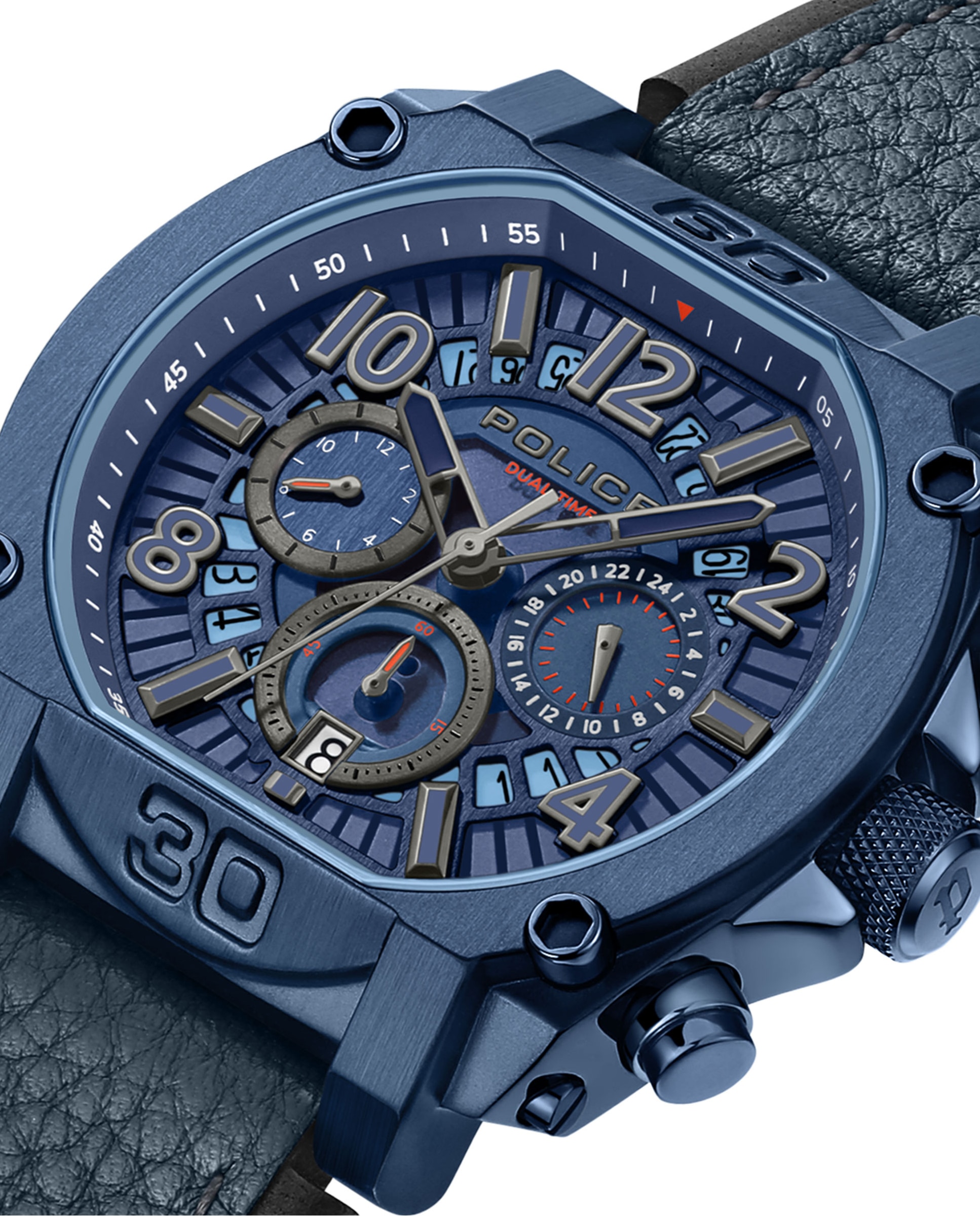 Reloj de hombre norwood pewjf0021904 de piel sintética y correa - Azul Azul-4