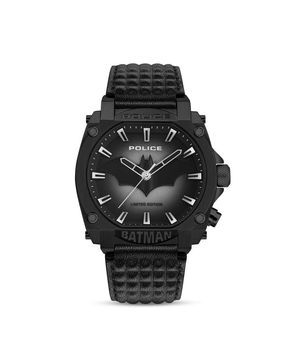 Imagen 0 de Reloj de hombre batman pewgd0022601 de piel sintética y correa negra Negro