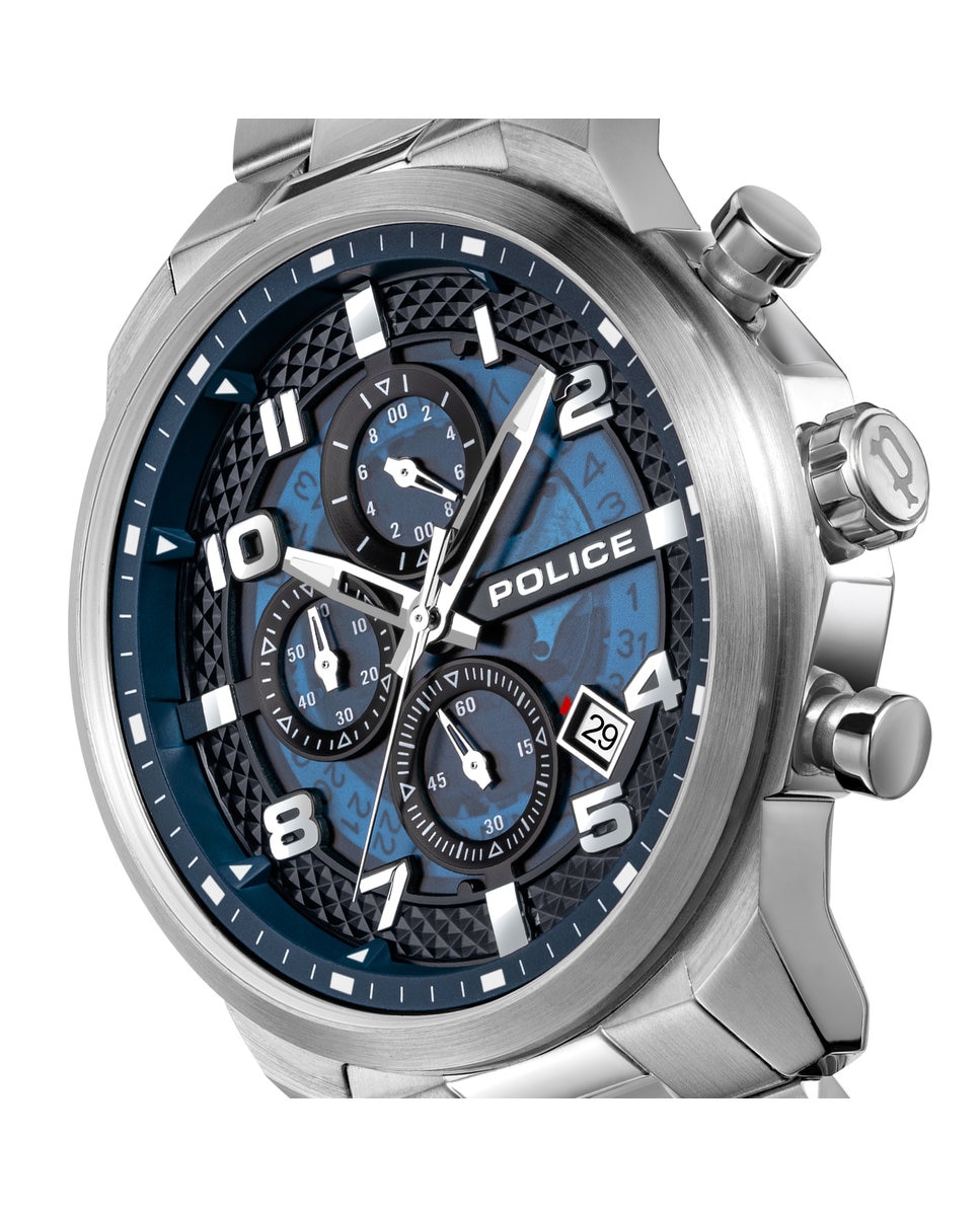 Reloj de hombre soul pewgk0053901 de acero y correa plateada - Police - Plata Plata-4