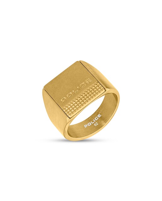 Imagen 0 de Anillo de hombre Identity de acero dorado