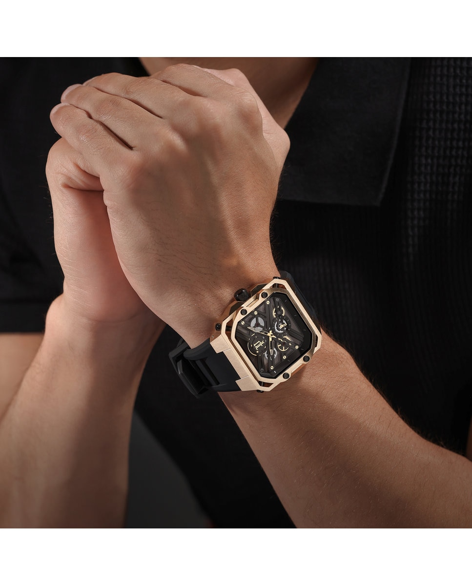 Reloj de hombre disruptor i pewgm0072003 de silicona y correa negra - Police - Negro Negro-5