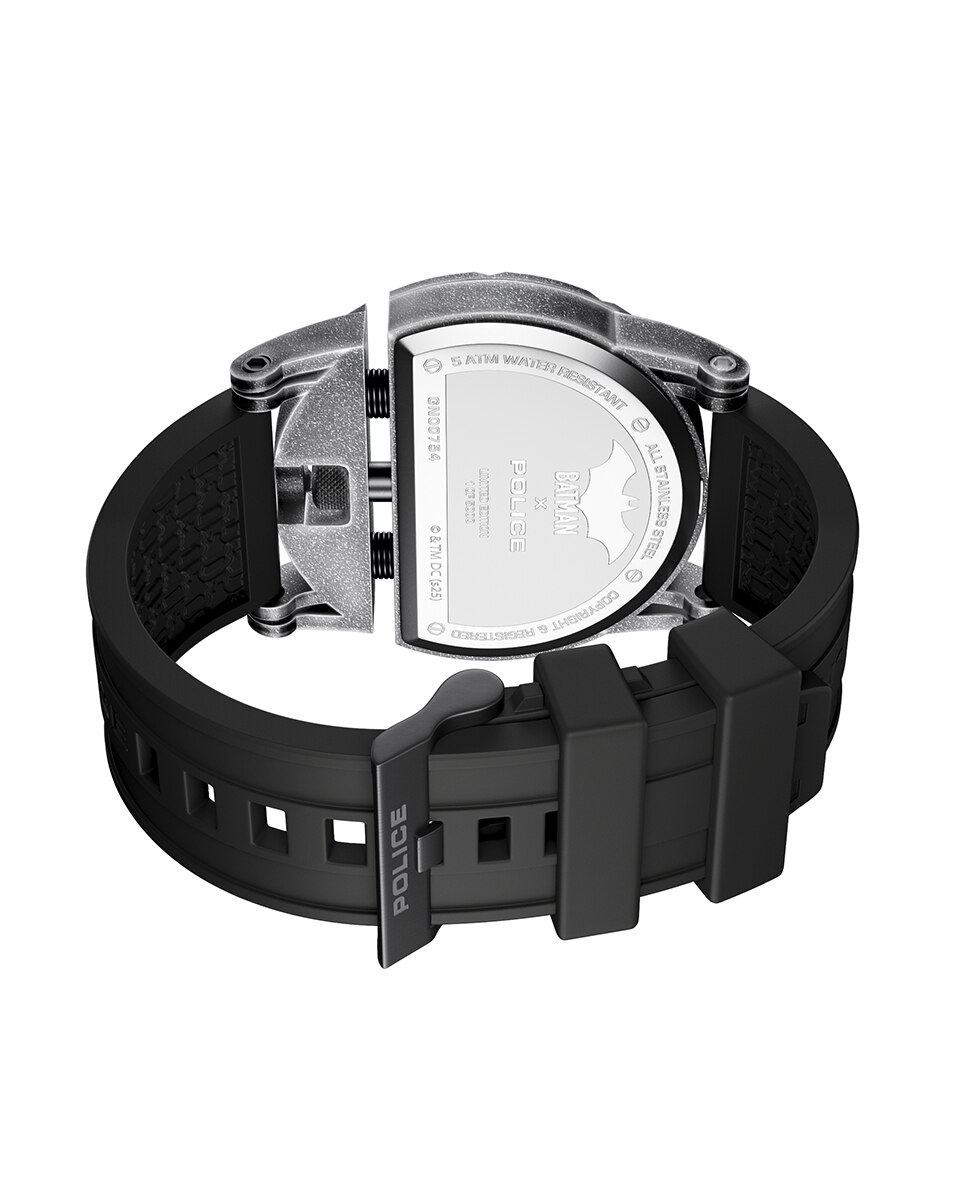 Reloj de hombre batman pewgn0075401 de silicona y correa negra - Police - Negro Negro-4