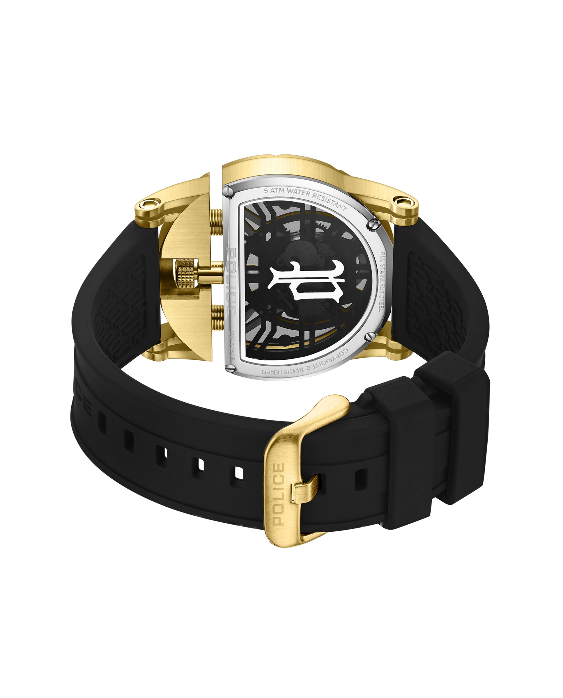 Reloj de hombre daintreee 2.0 pewgm0081508 de piel y correa negra - Police - Negro Negro-3